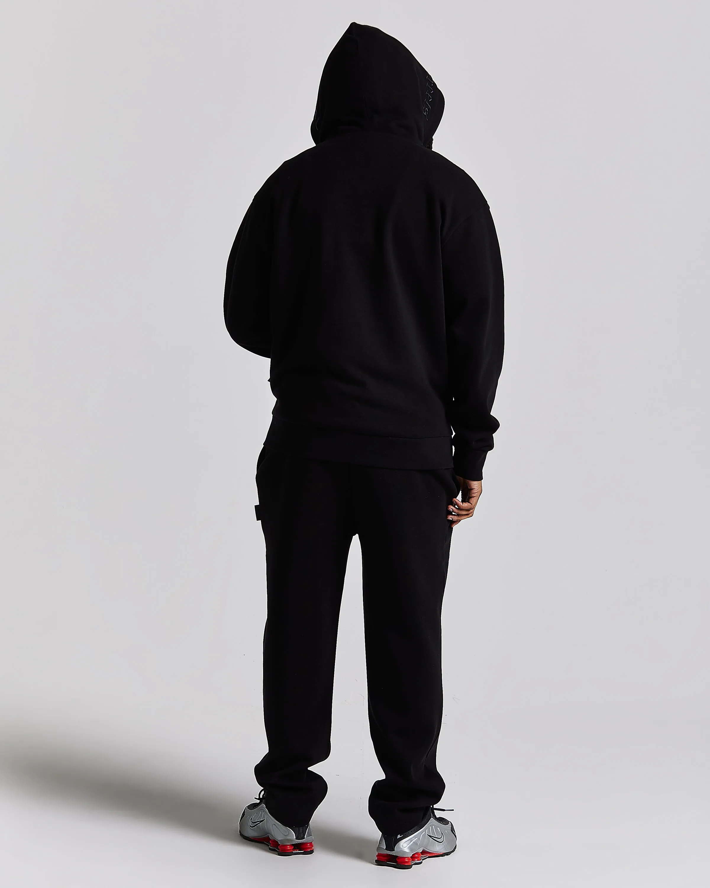 Iron Oversized Zip Hoodie - Black/Grey/White sold by Hoodrich product image thumbnail 4