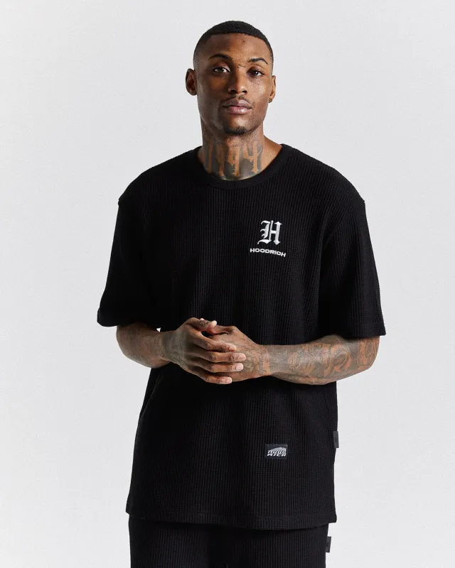 Chroma Waffle Oversized T-Shirt - Black/White sold by Hoodrich