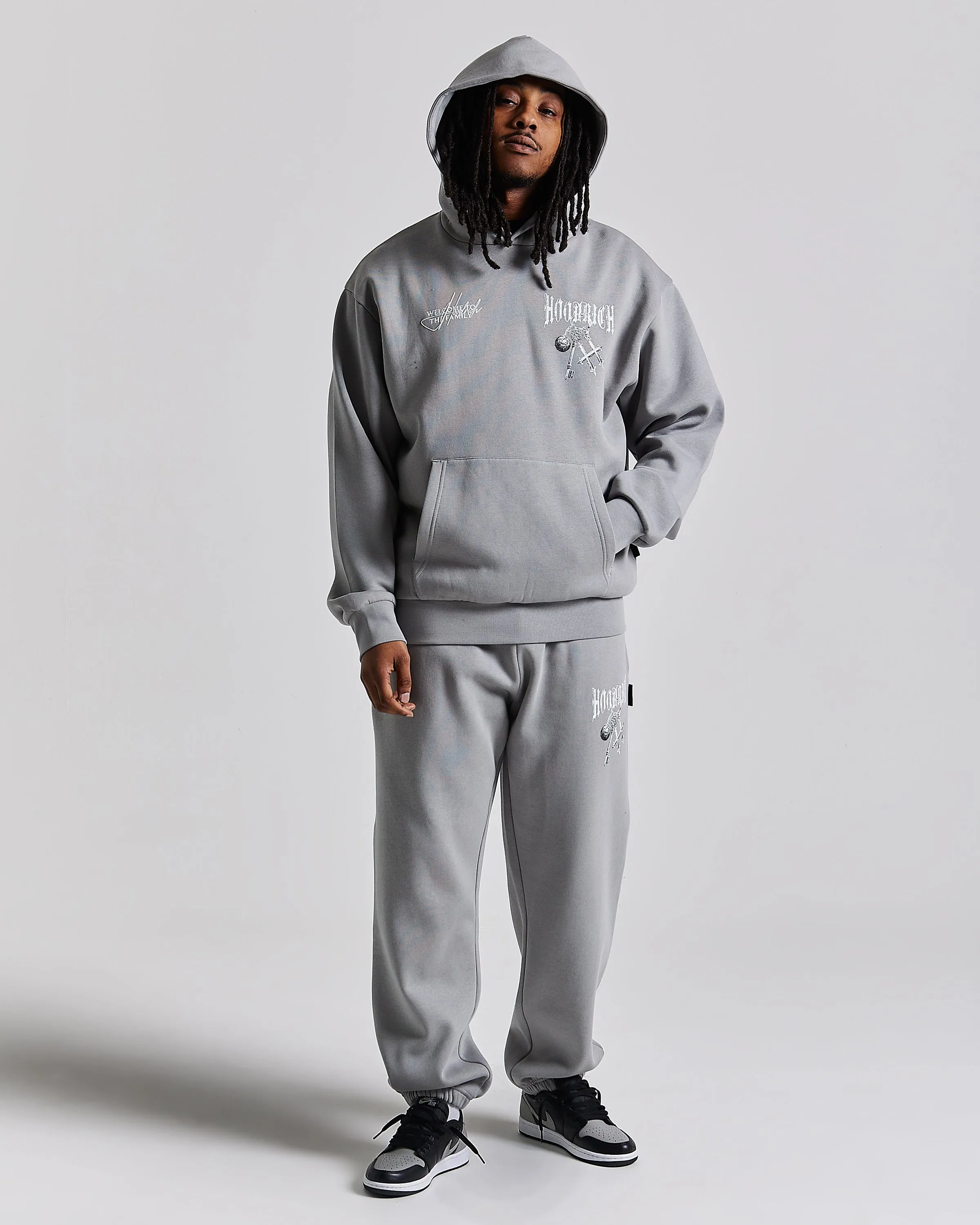 Rite Oversized Hoodie - Grey/White sold by Hoodrich product image thumbnail 3