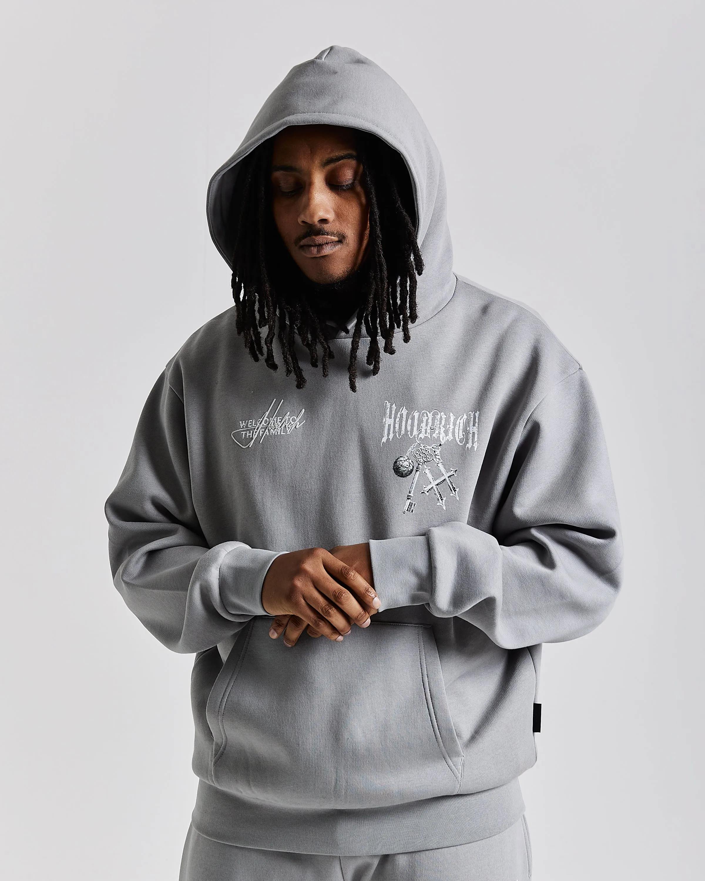 Rite Oversized Hoodie - Grey/White sold by Hoodrich product image thumbnail 4
