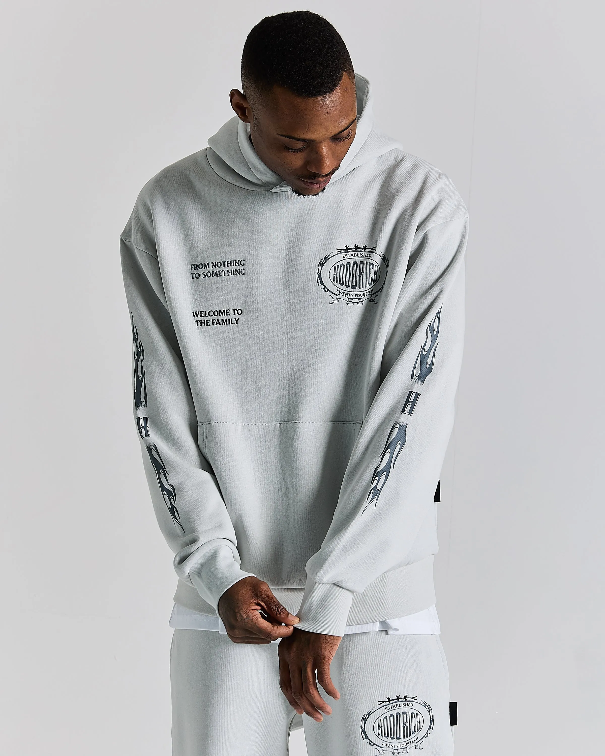 Noir Oversized Hoodie - Light Grey/Black sold by Hoodrich product image thumbnail 4