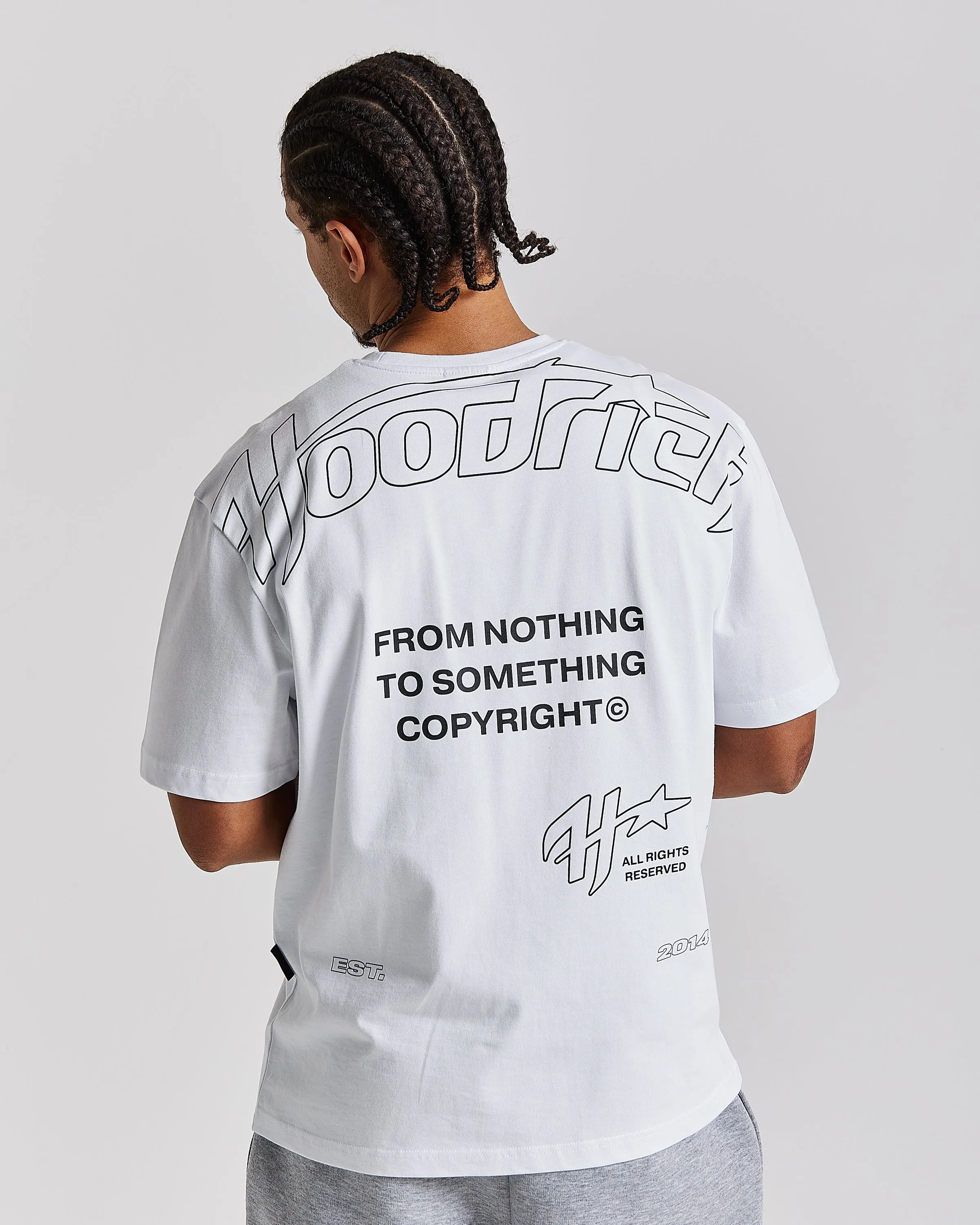 Galaxy Oversized T-Shirt - White/Black/Grey sold by Hoodrich