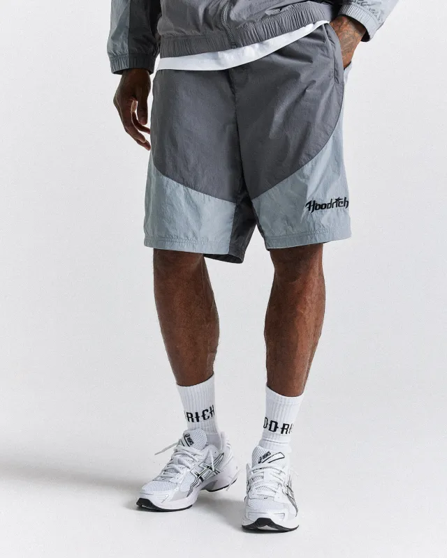 Galaxy Woven Shorts - Grey/Black sold by Hoodrich