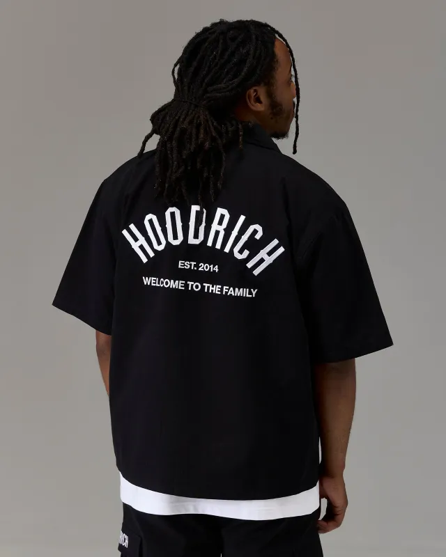 The Winner's Circle Ripstop Shirt - Black/White made by Hoodrich