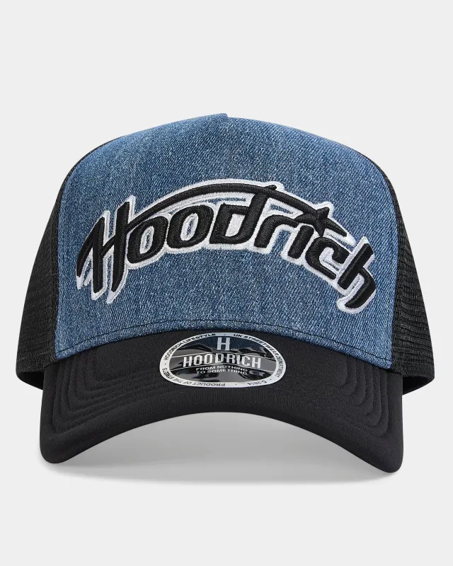 Galaxy Denim Trucker Cap - Blue/Black/White sold by Hoodrich