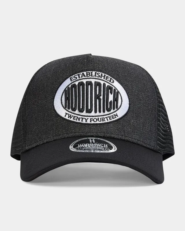Noir Denim Trucker Cap - Black/White sold by Hoodrich