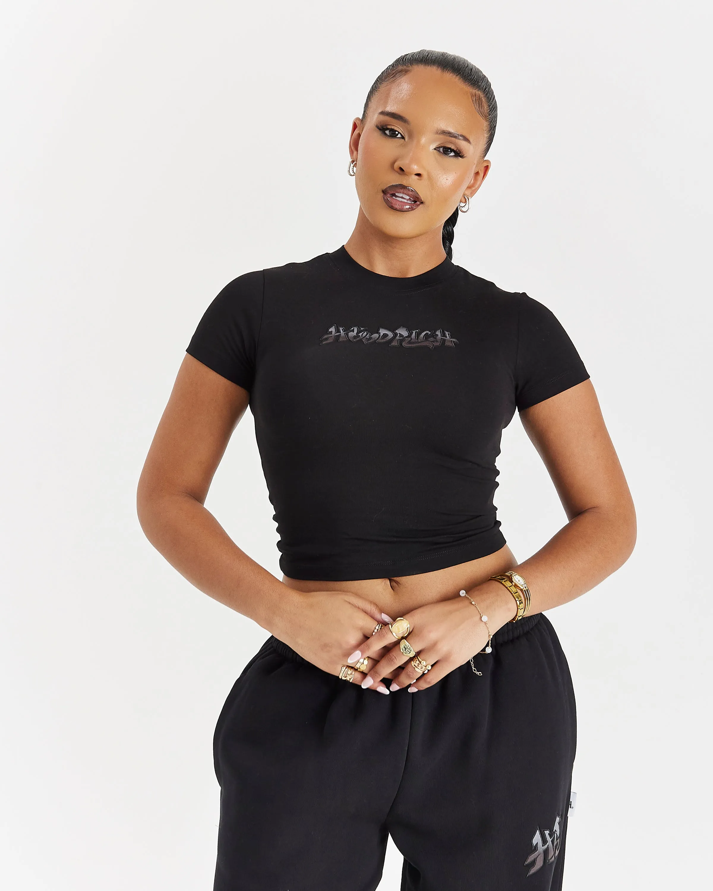 Lucky Fitted Tee - Black/Grey sold by Hoodrich product image thumbnail 3