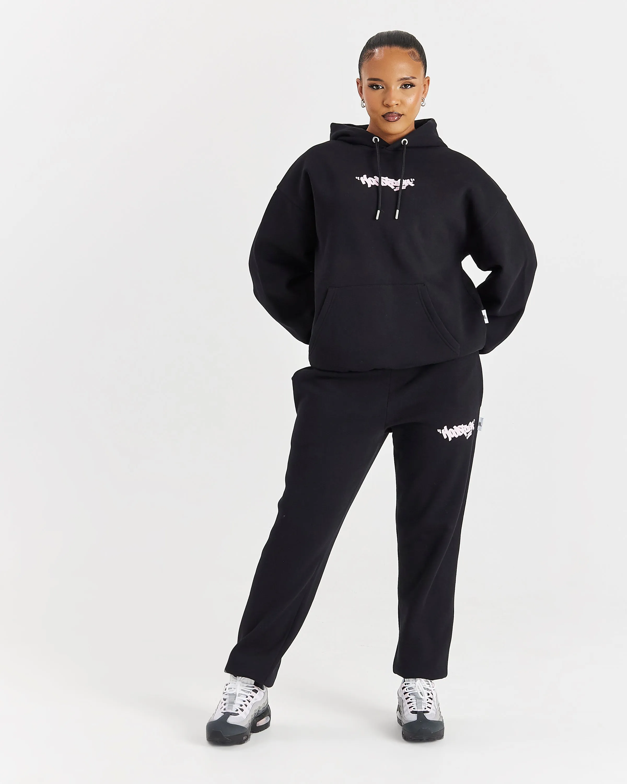 Fray Oversized Hoodie - Black/Pink sold by Hoodrich product image thumbnail 5