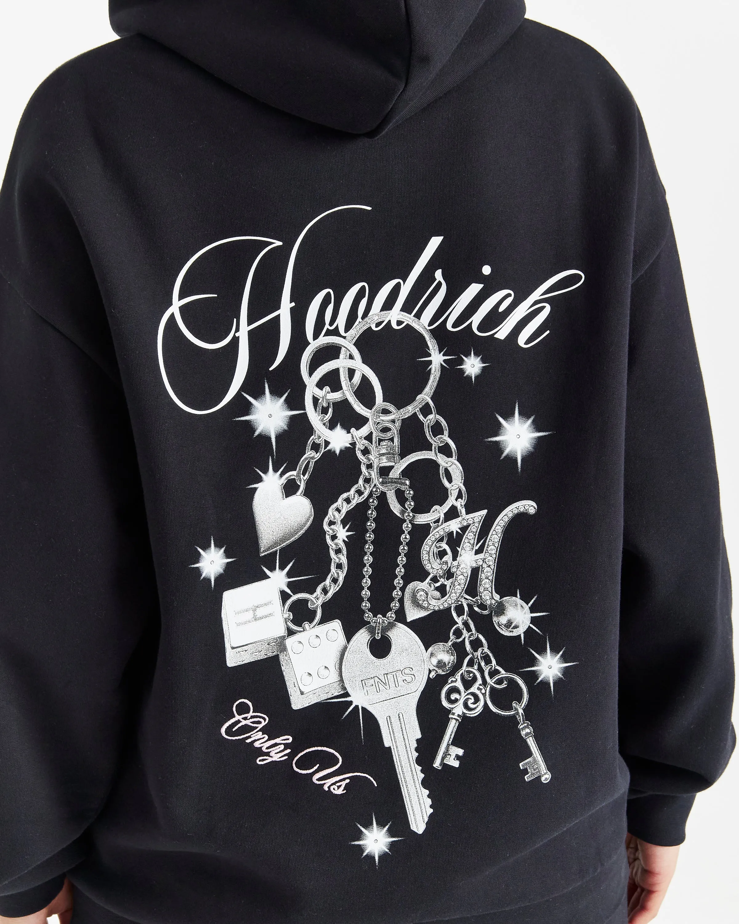 Lyra Oversized Hoodie - Black/Rhinestone/Pink sold by Hoodrich product image thumbnail 3