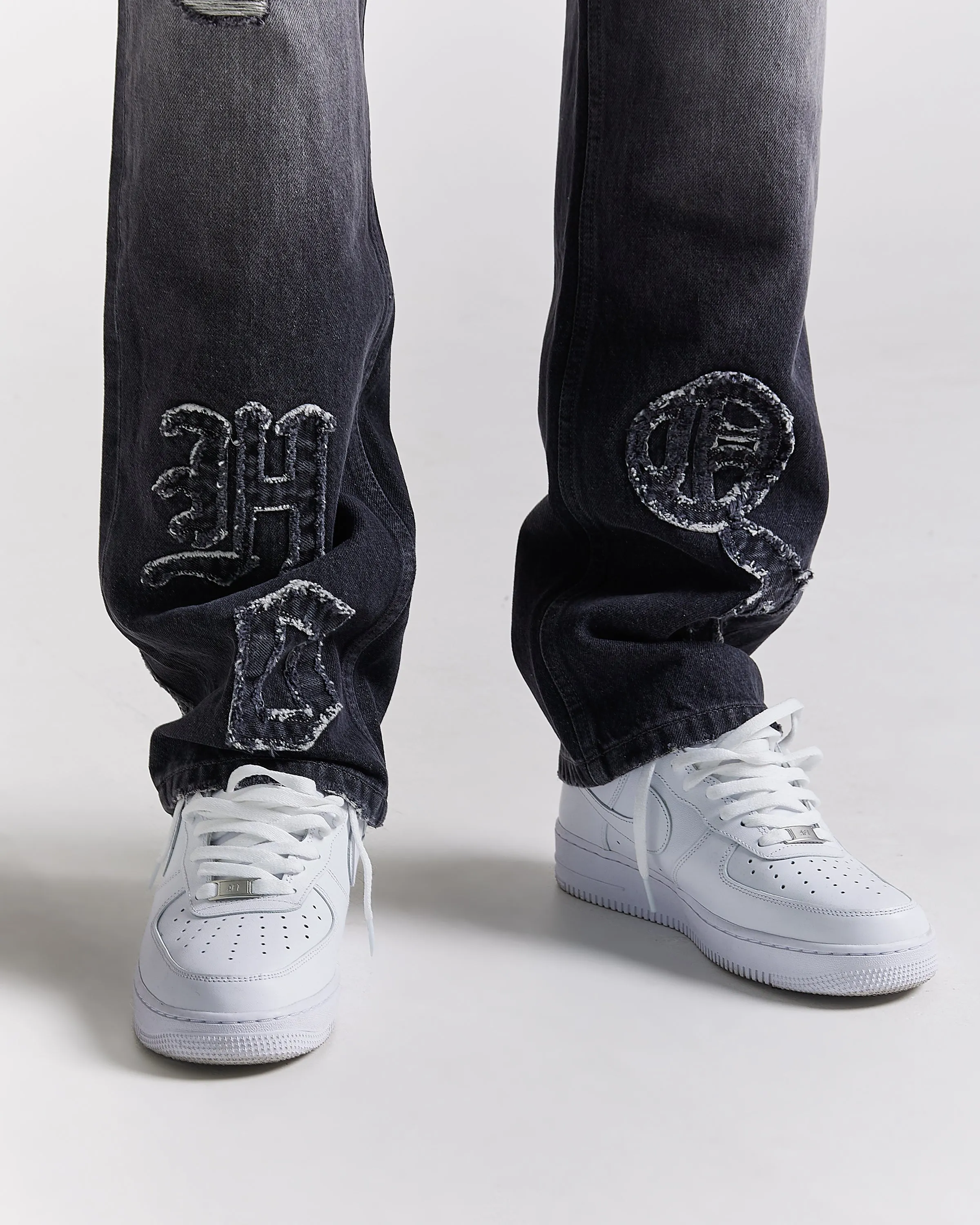 Rebellion Denim Jeans - Grey Wash sold by Hoodrich product image thumbnail 4