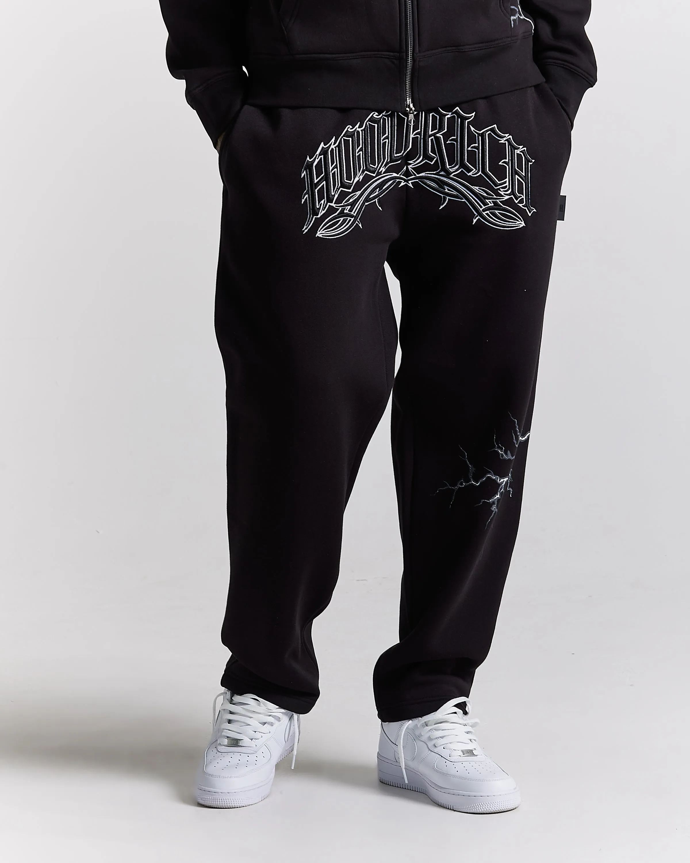 Dark Oversized Joggers - Black/White sold by Hoodrich product image thumbnail 2