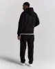 Dark Oversized Zip Hoodie - Black/White sold by Hoodrich
