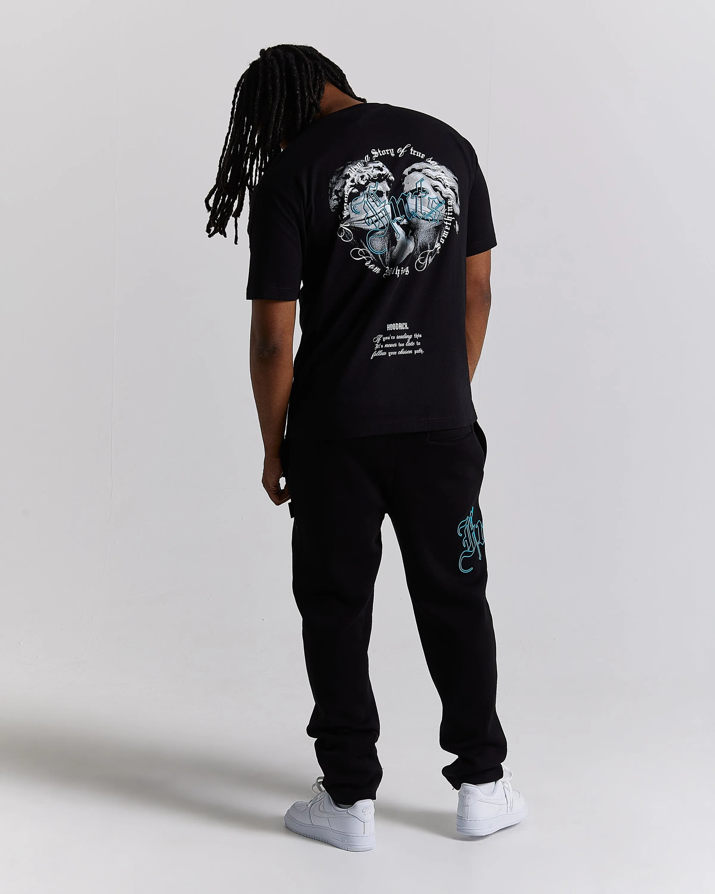 Conquer T-Shirt - Black/White/Blue sold by Hoodrich product image thumbnail 5