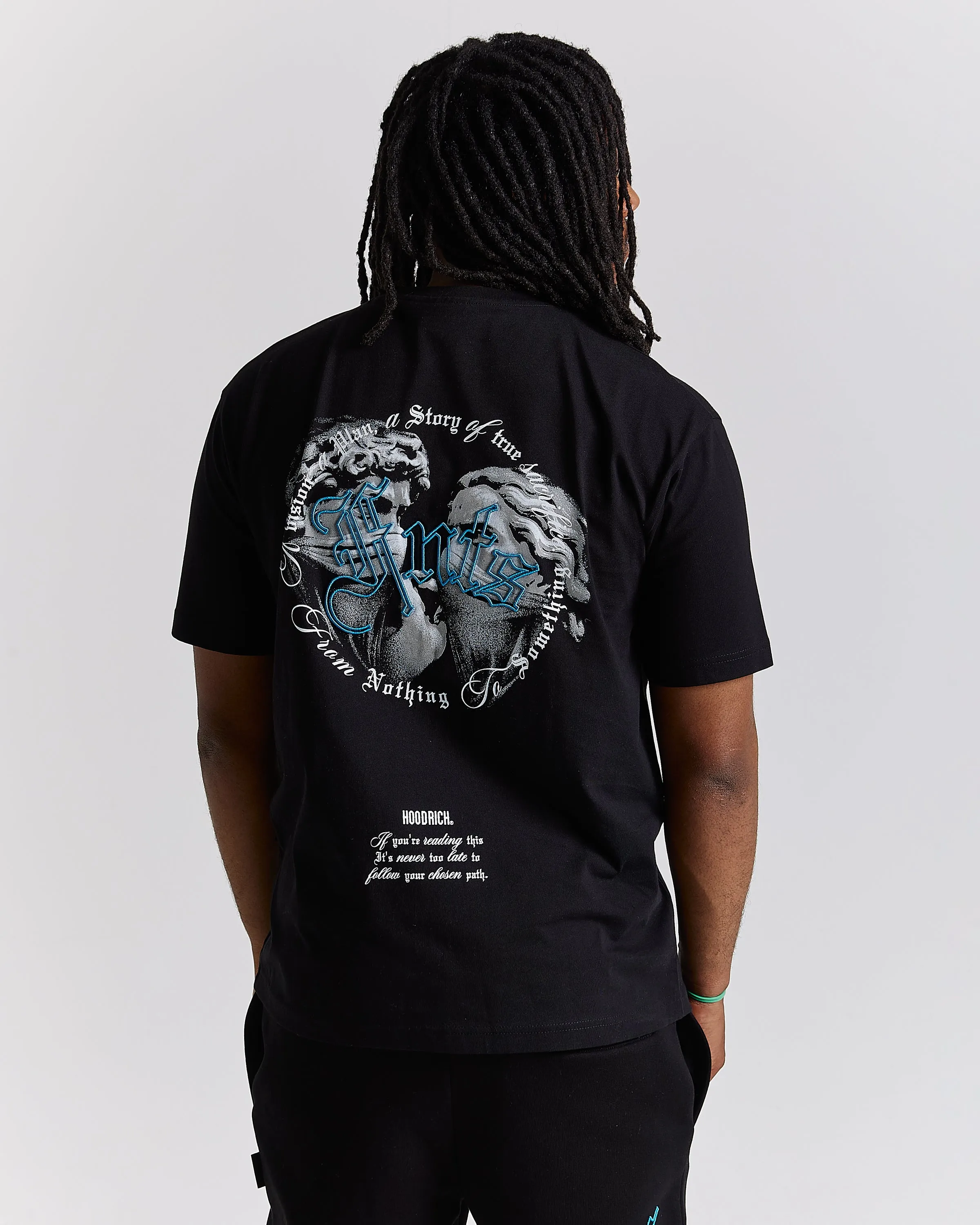 Conquer T-Shirt - Black/White/Blue sold by Hoodrich product image thumbnail 2