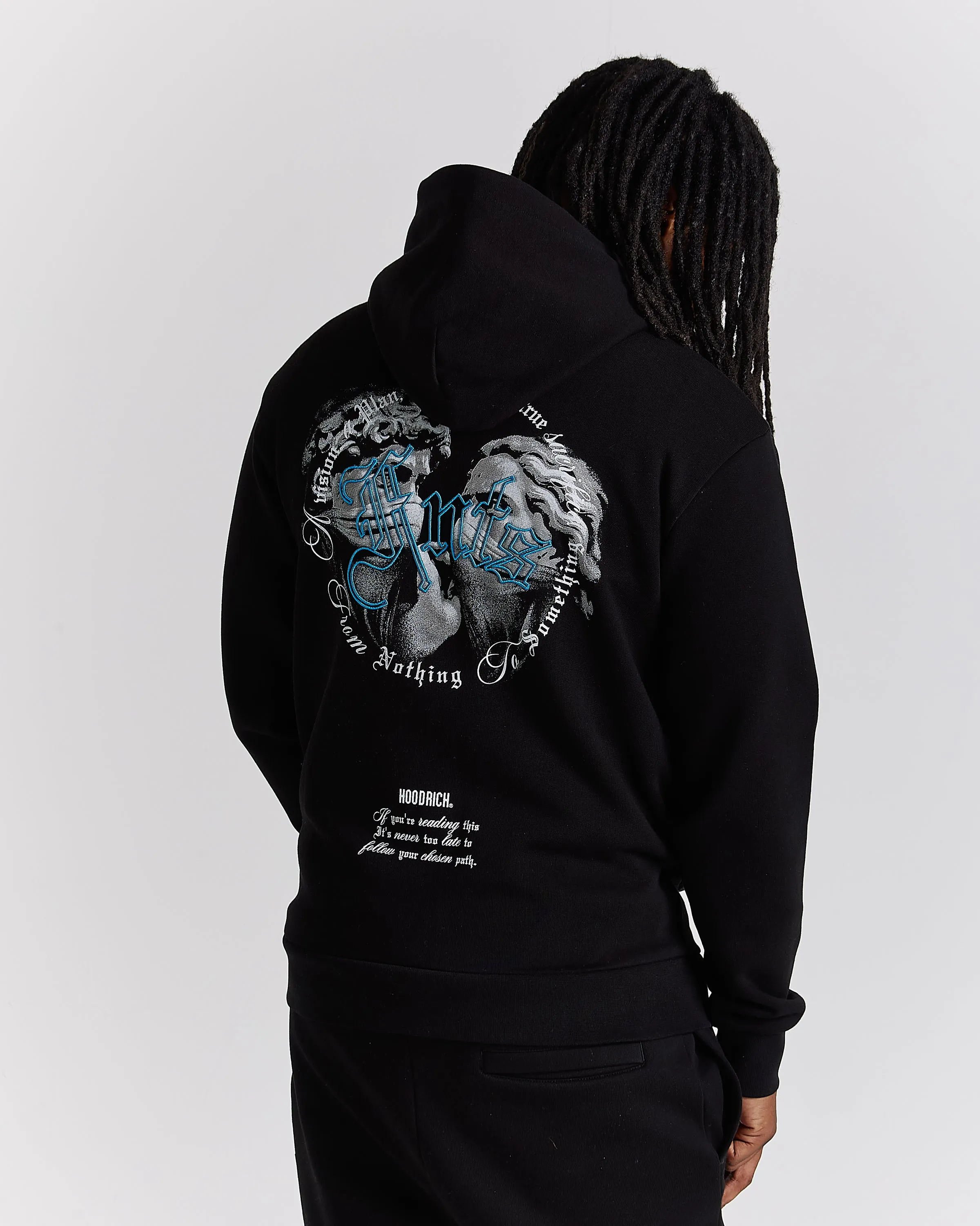Conquer Hoodie - Black/White/Blue sold by Hoodrich product image thumbnail 2