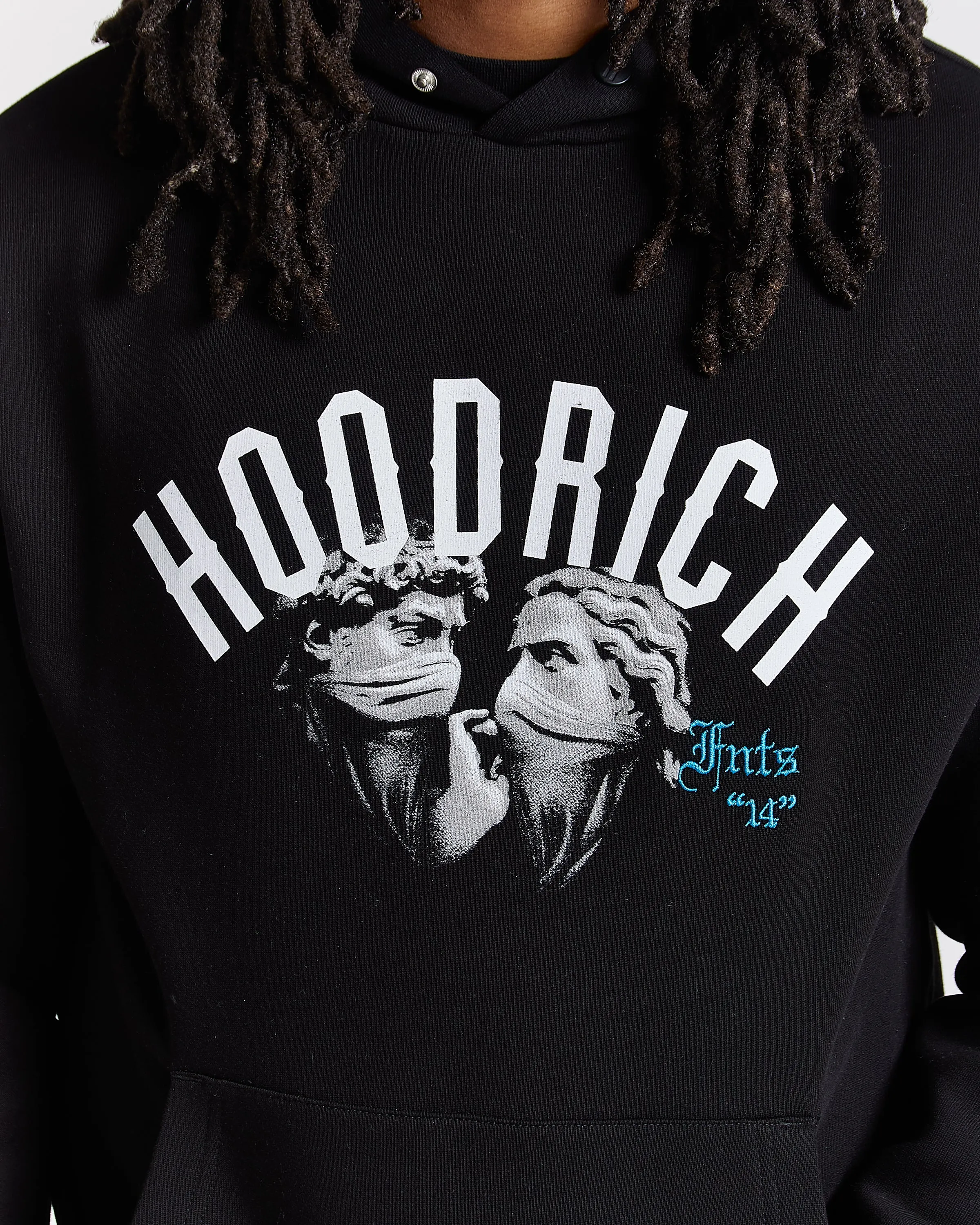 Conquer Hoodie - Black/White/Blue sold by Hoodrich product image thumbnail 5
