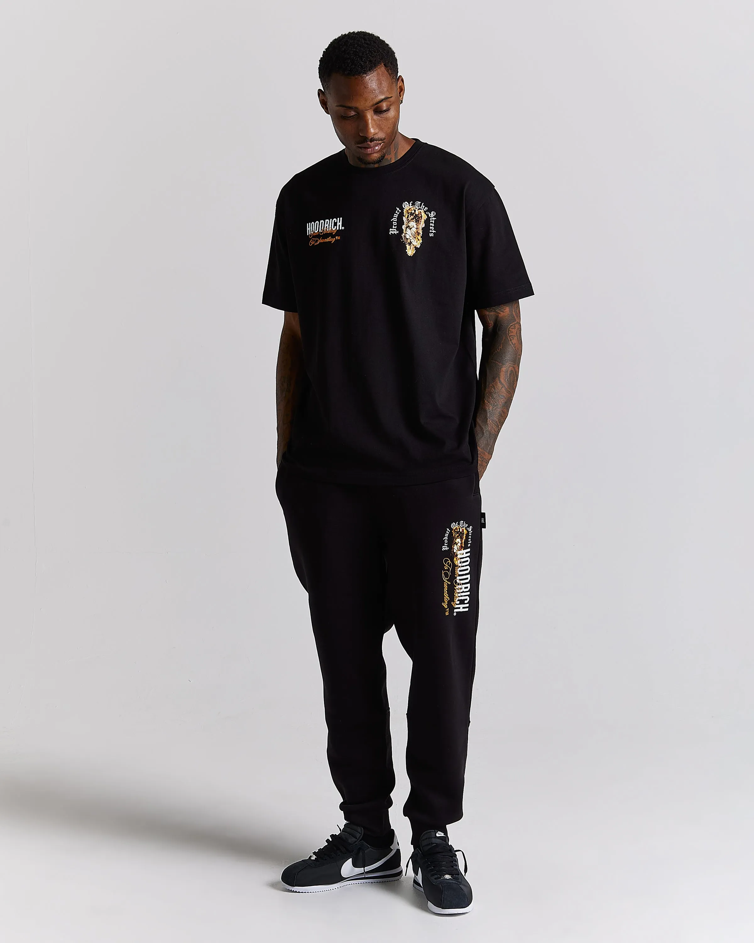 Vici T-Shirt - Black/White/Orange sold by Hoodrich product image thumbnail 5