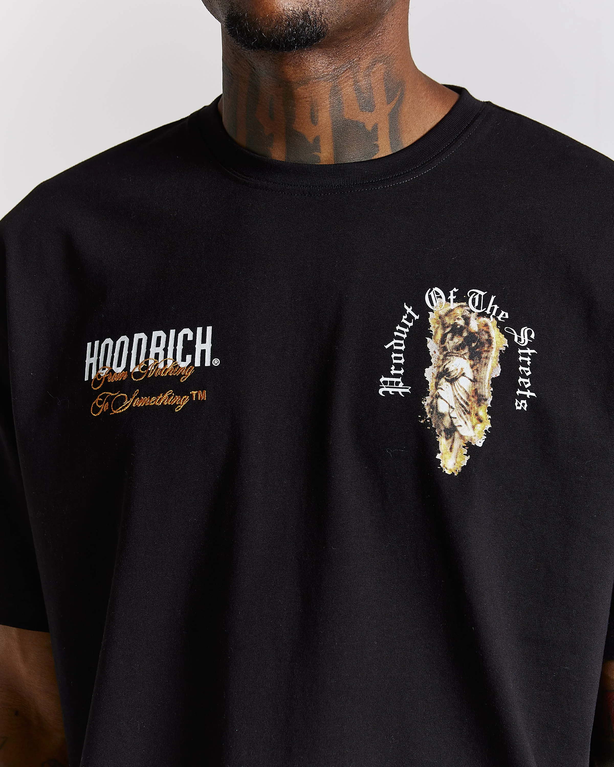 Vici T-Shirt - Black/White/Orange sold by Hoodrich product image thumbnail 3