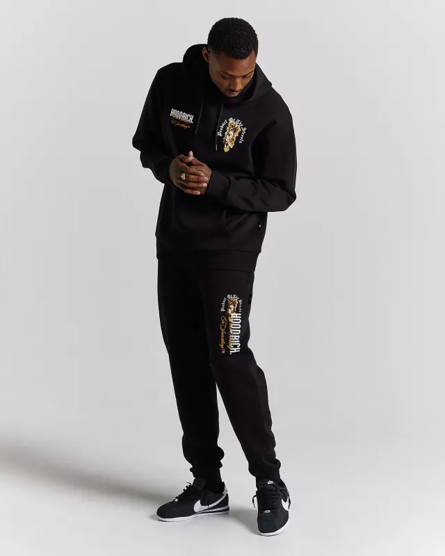 Vici Joggers - Black/White/Orange sold by Hoodrich