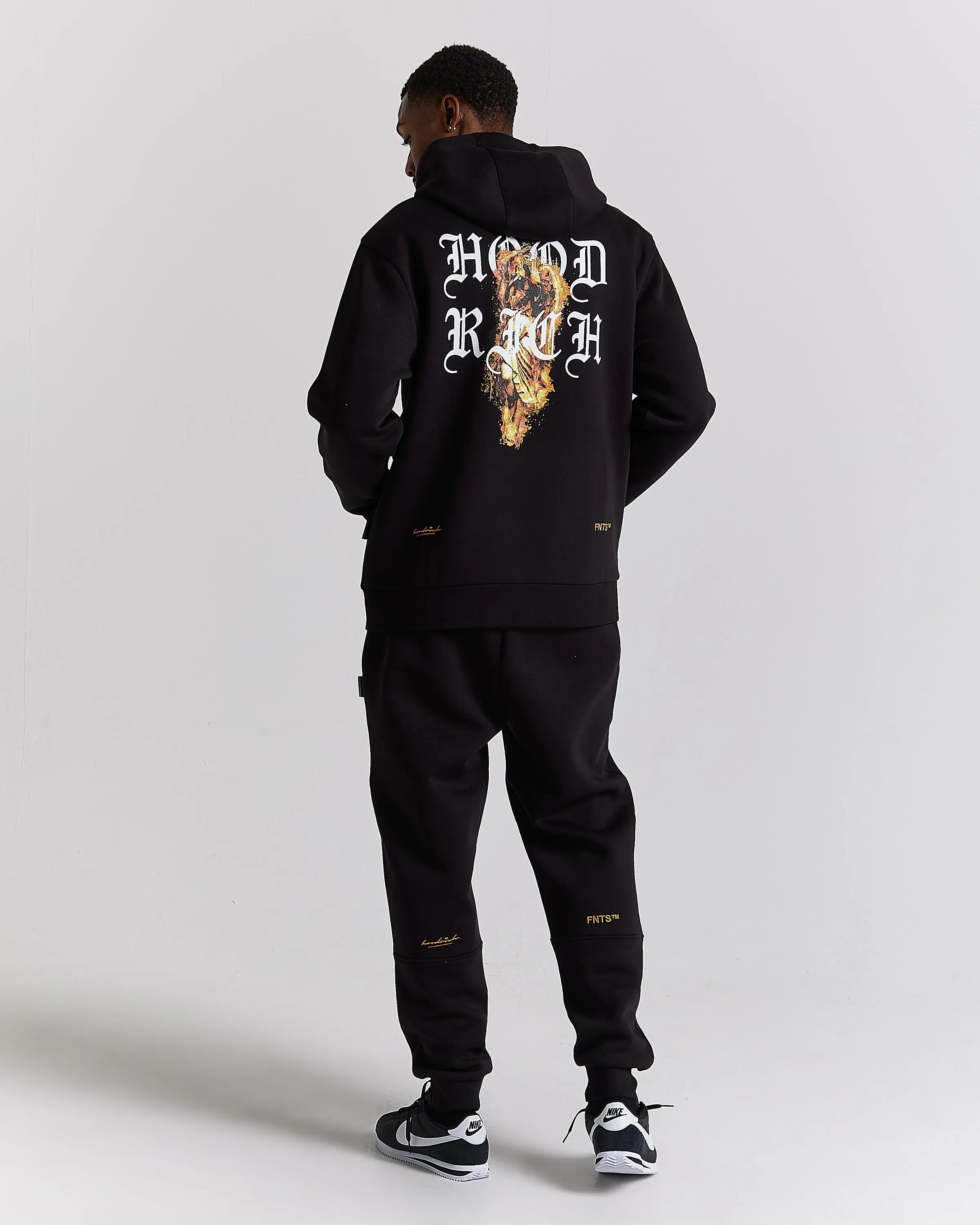 Vici Hoodie - Black/White/Orange sold by Hoodrich product image thumbnail 5