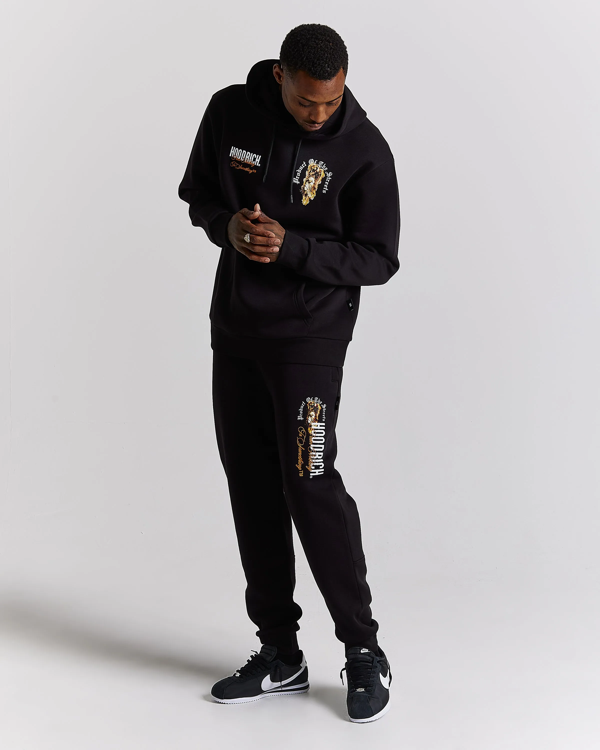 Vici Hoodie - Black/White/Orange sold by Hoodrich product image thumbnail 4