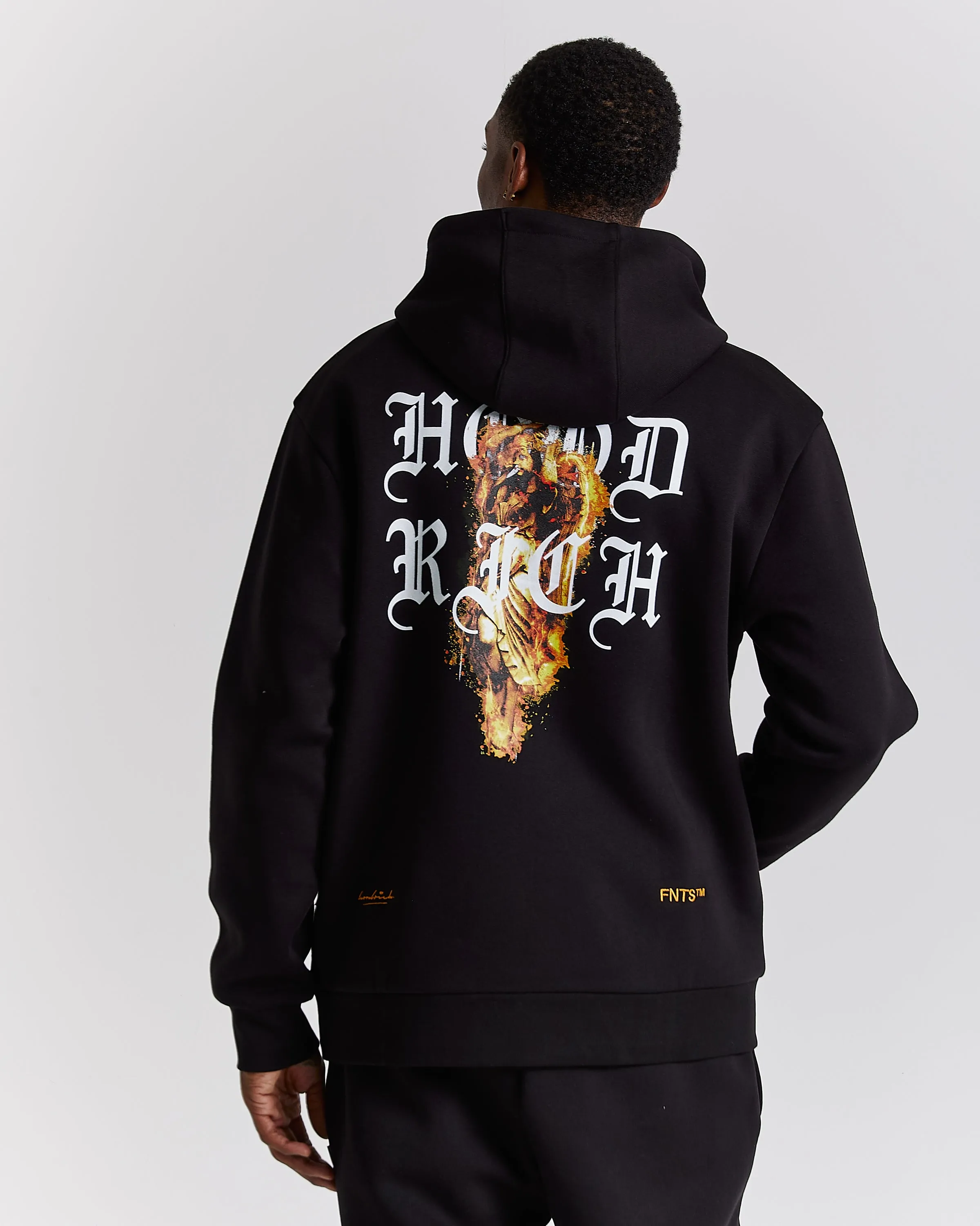 Vici Hoodie - Black/White/Orange sold by Hoodrich product image thumbnail 2