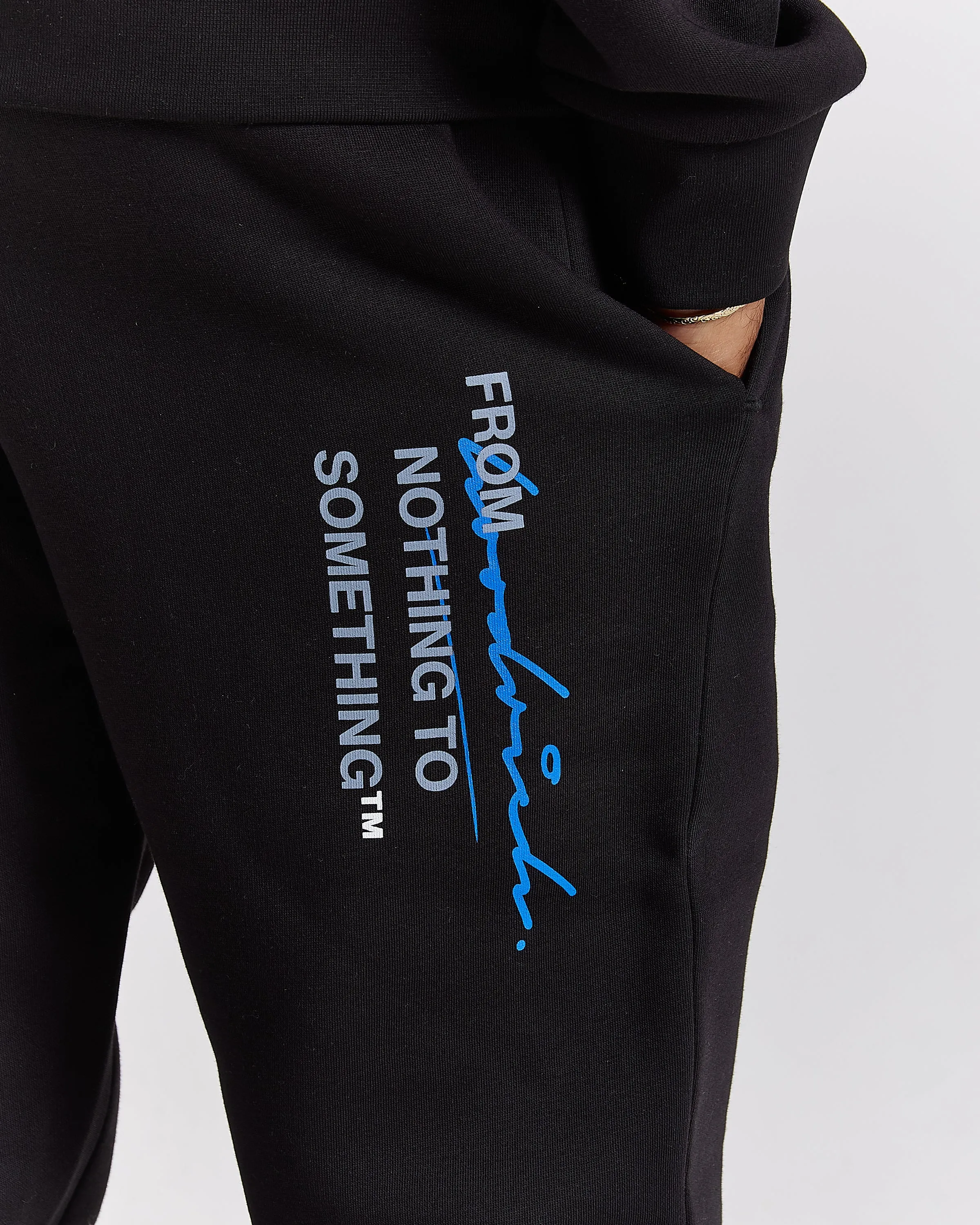 Splatter Joggers - Black/White/Blue sold by Hoodrich product image thumbnail 4