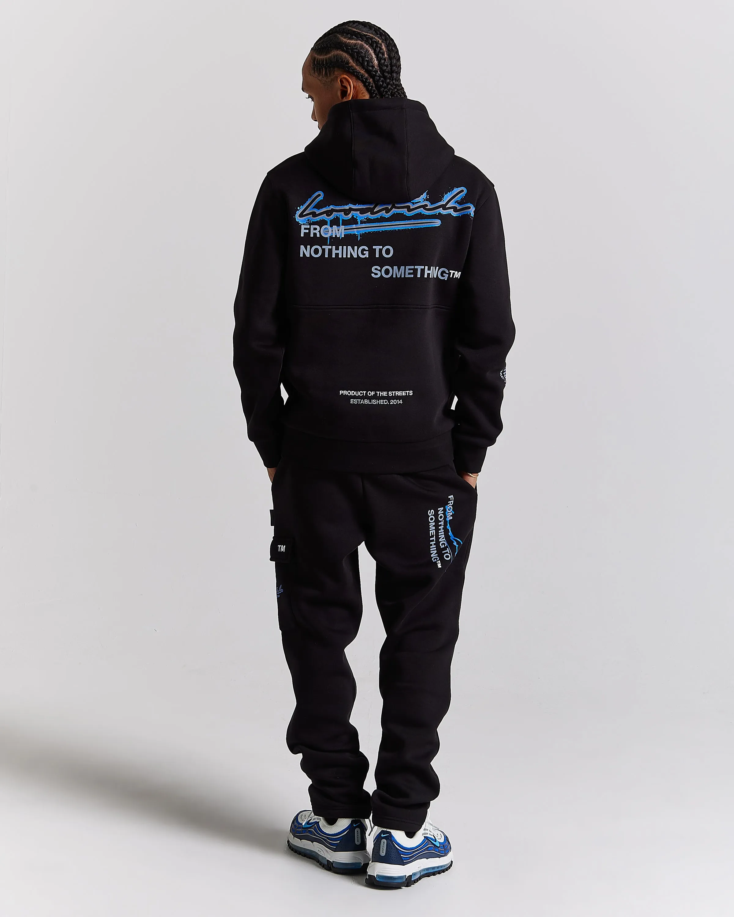 Splatter Joggers - Black/White/Blue sold by Hoodrich product image thumbnail 5