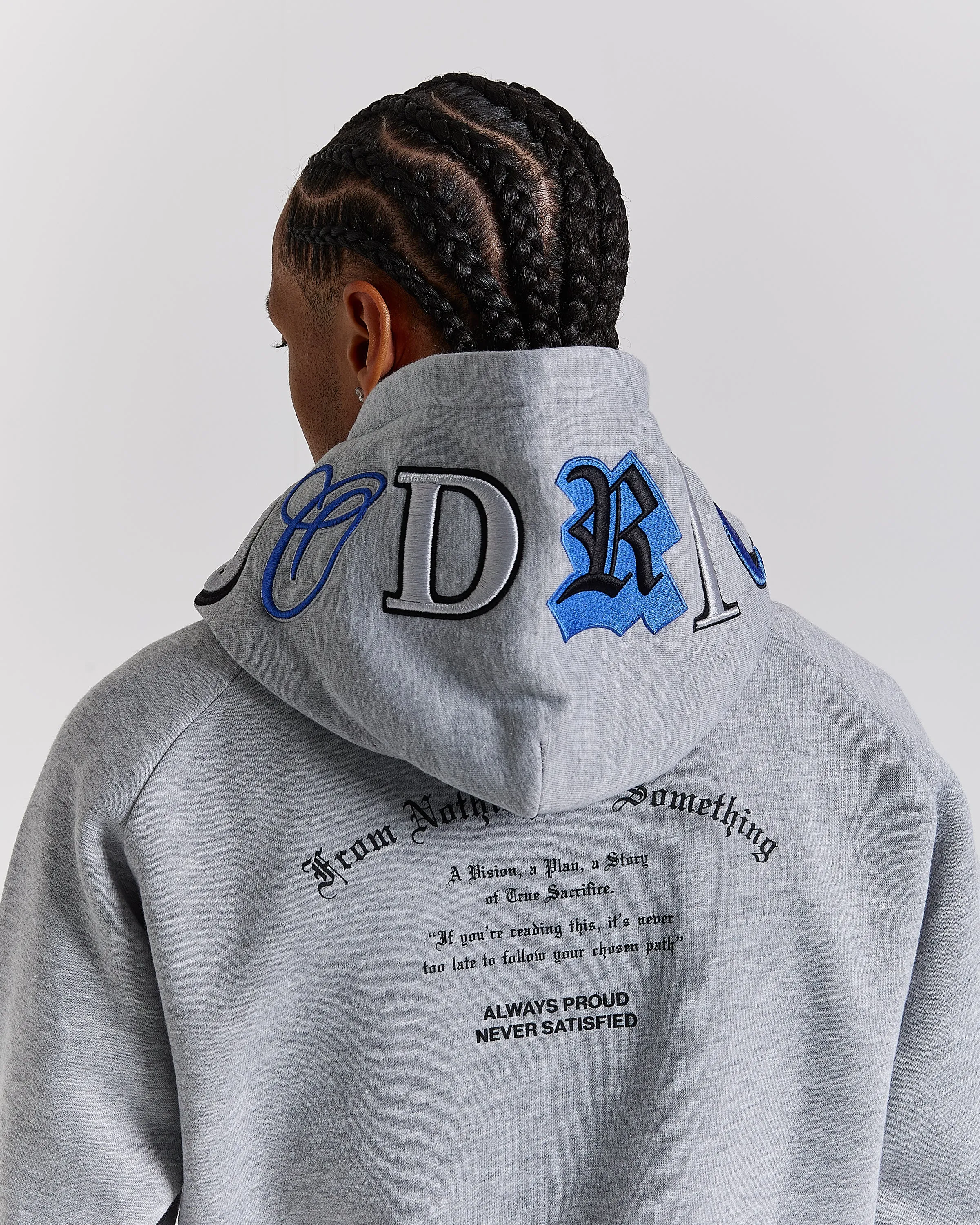 Heat Hoodie - Grey/Black/Blue sold by Hoodrich product image thumbnail 3
