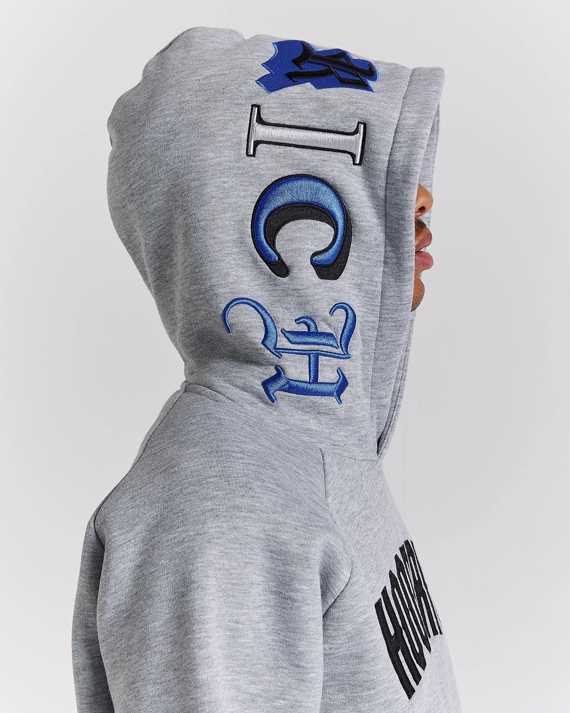 Heat Hoodie - Grey/Black/Blue sold by Hoodrich product image thumbnail 4