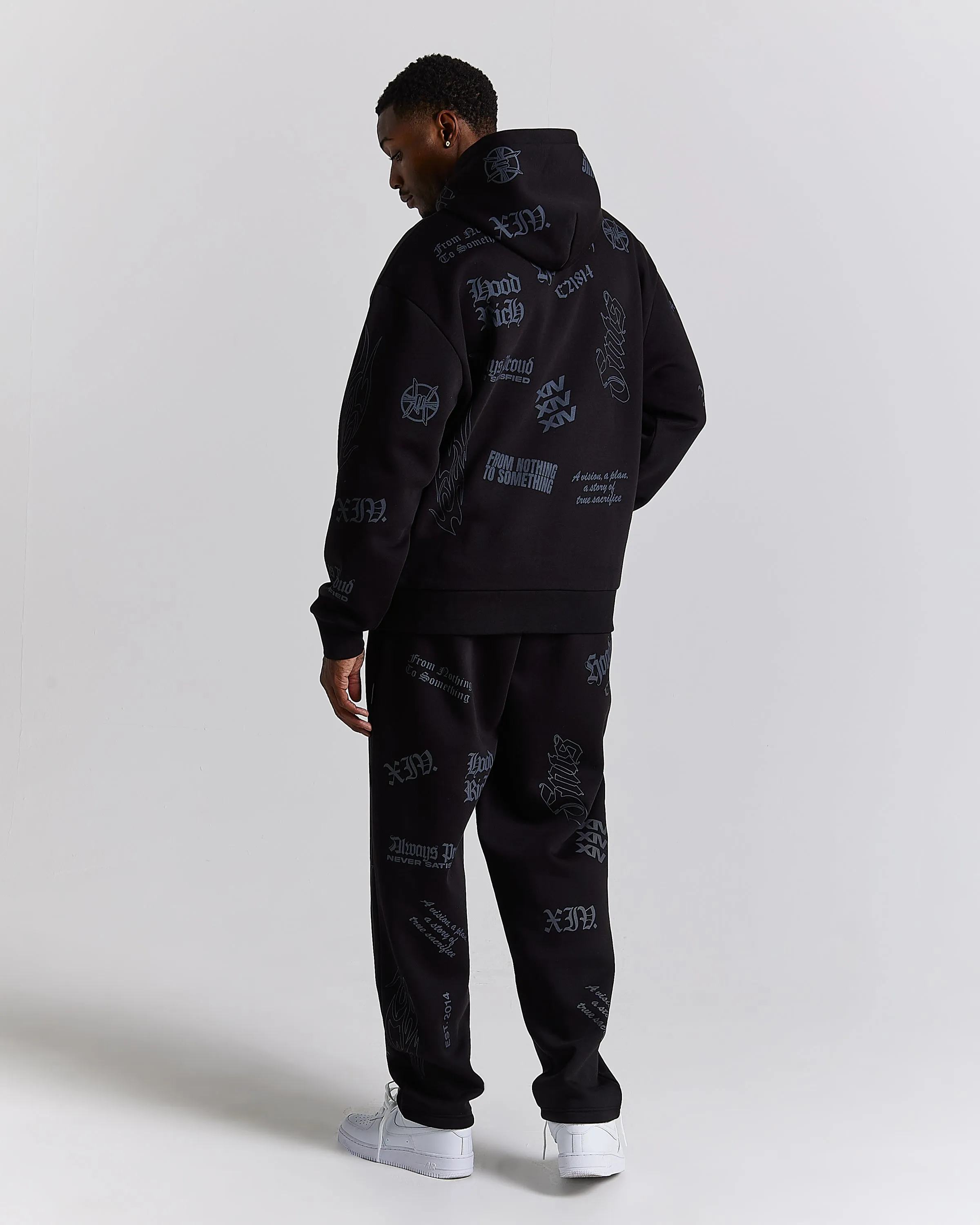 Chroma Oversized Joggers - Black sold by Hoodrich product image thumbnail 5