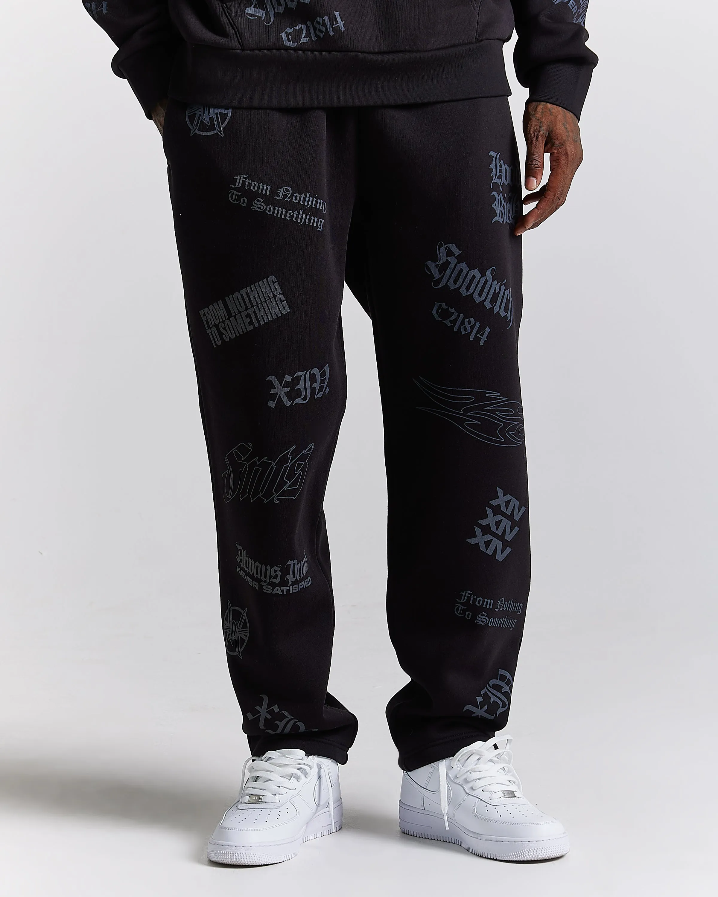Chroma Oversized Joggers - Black sold by Hoodrich product image thumbnail 2
