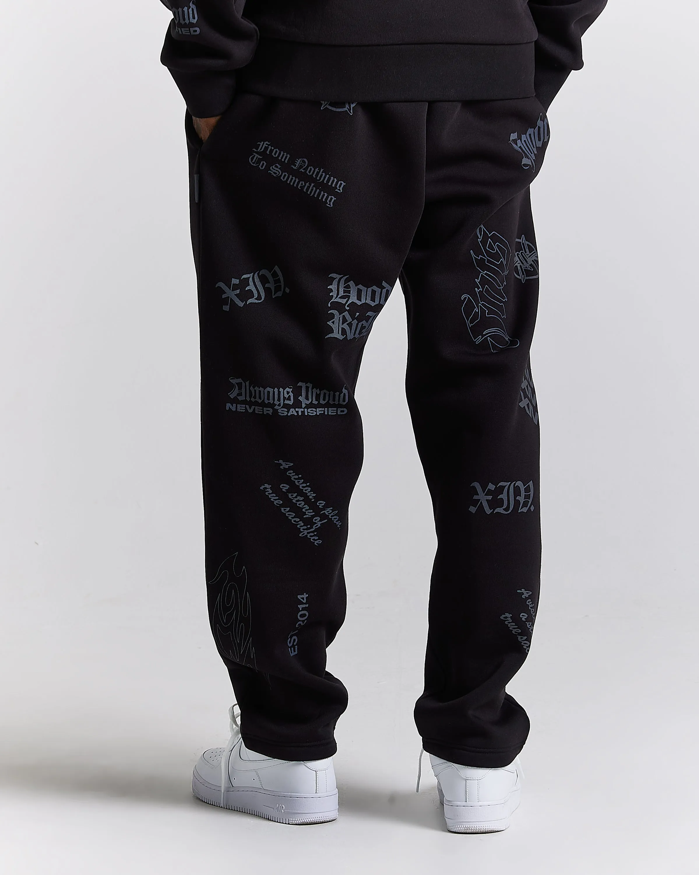 Chroma Oversized Joggers - Black sold by Hoodrich product image thumbnail 4