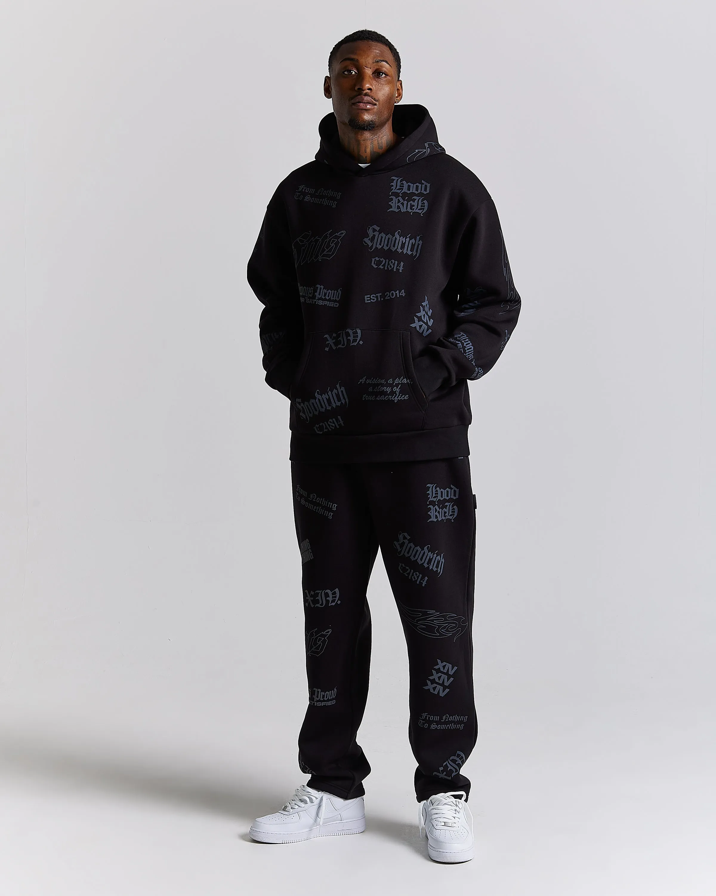 Chroma Oversized Joggers - Black sold by Hoodrich