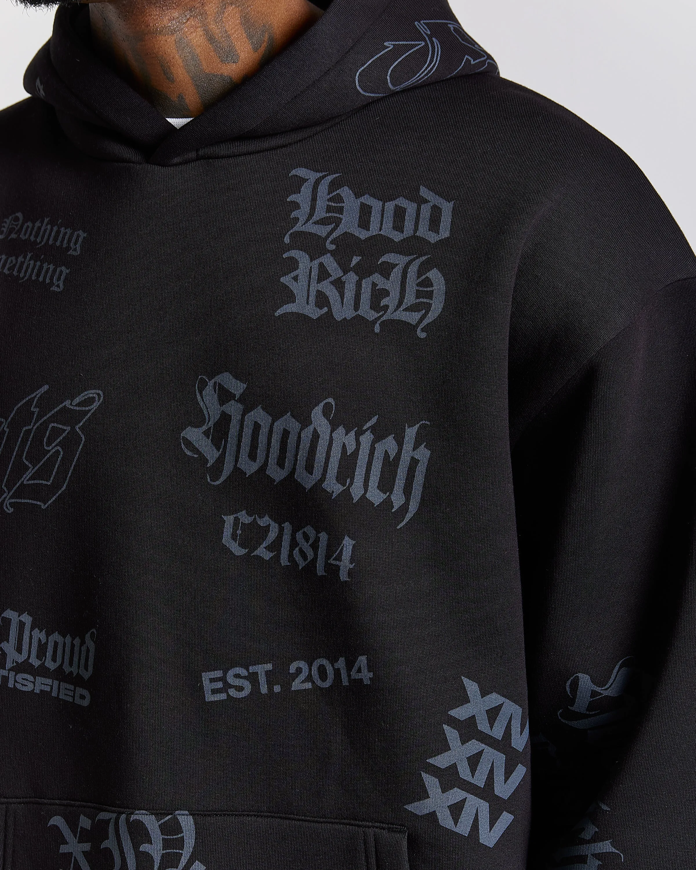 Chroma Oversized Hoodie - Black sold by Hoodrich product image thumbnail 5