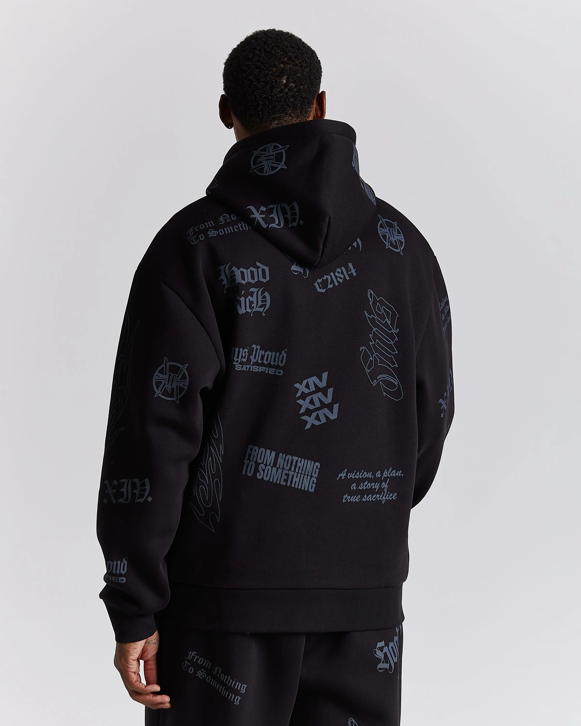Chroma Oversized Hoodie - Black sold by Hoodrich product image thumbnail 3
