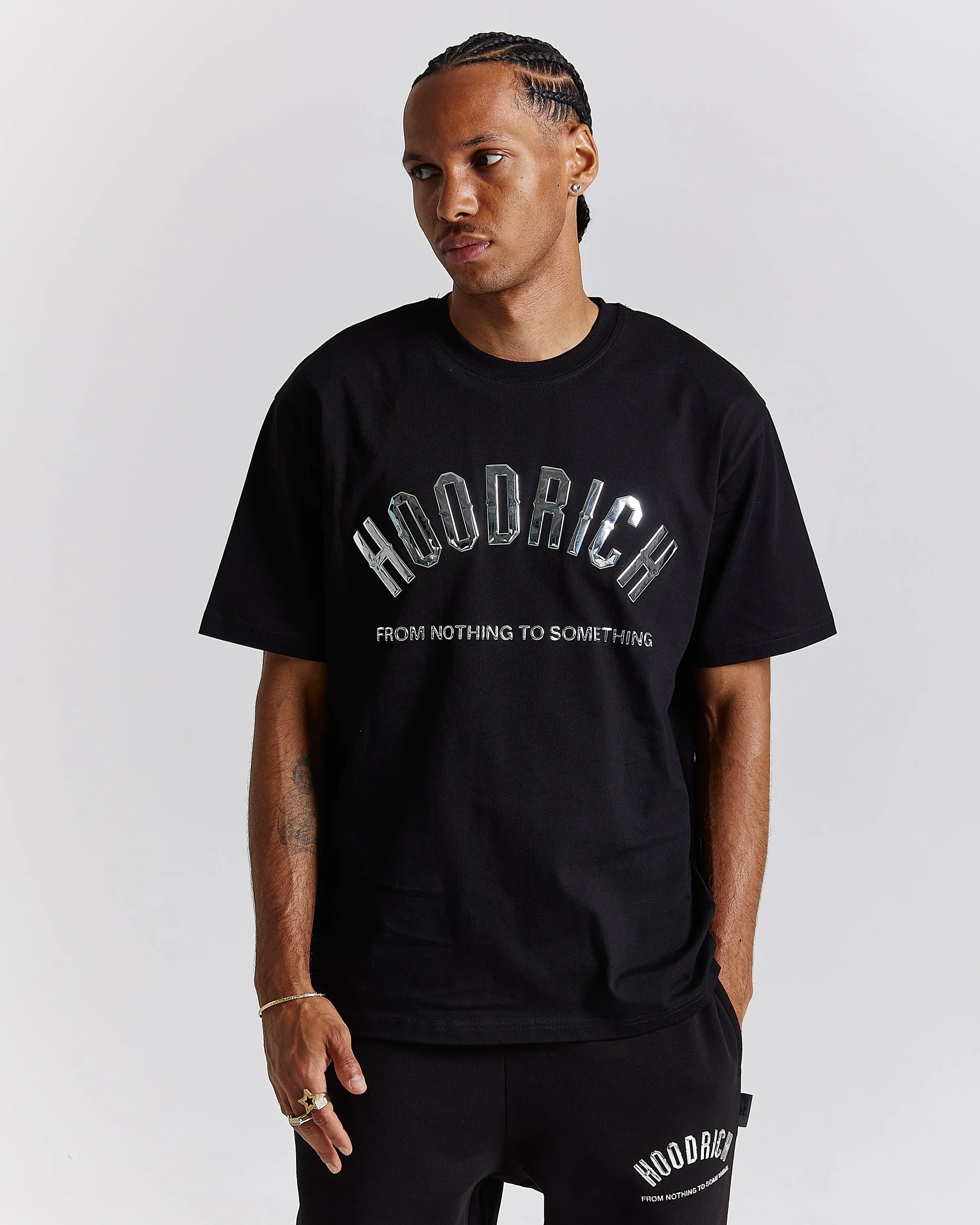 Chromatic T-Shirt - Black/Silver Chromatic sold by Hoodrich