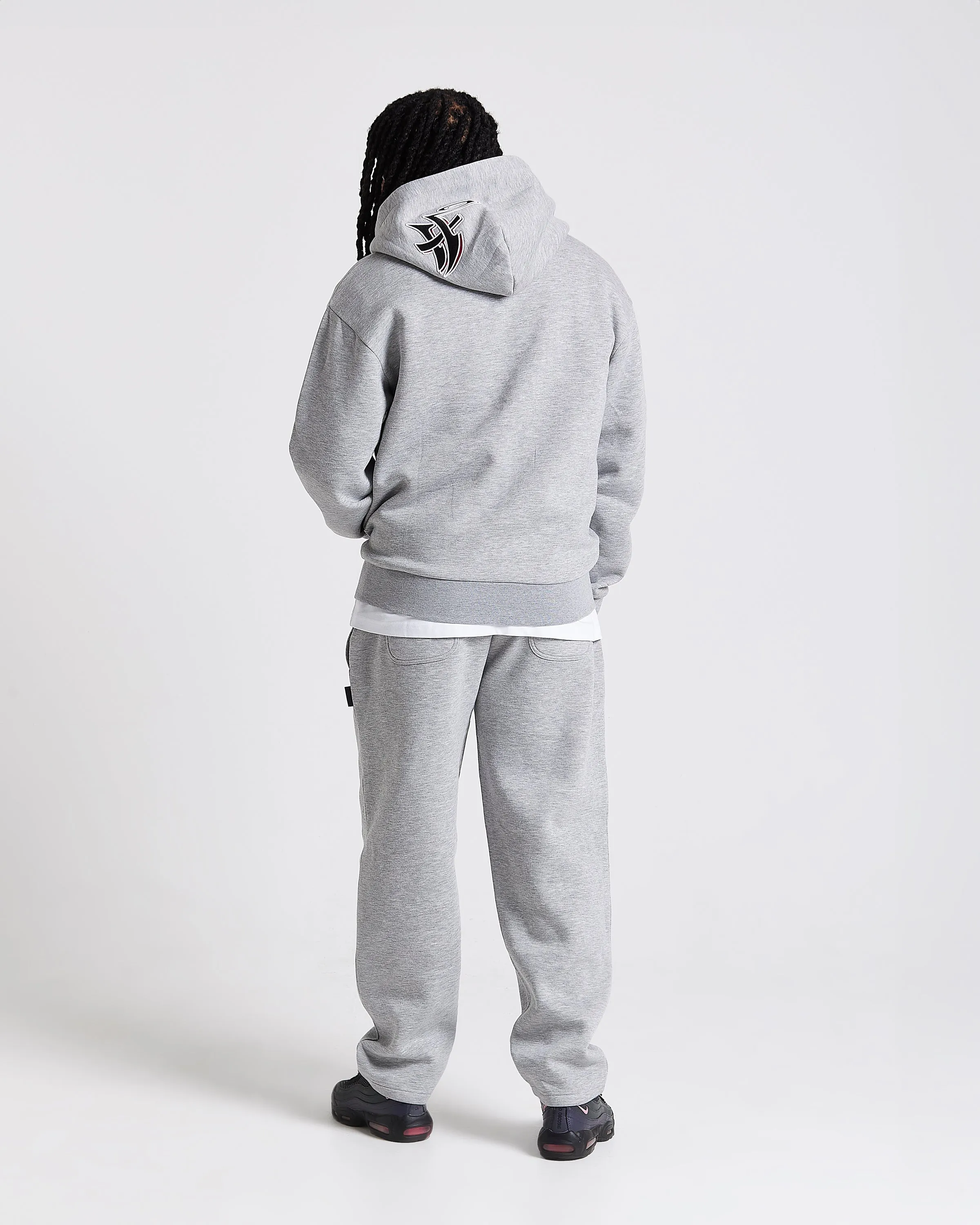 Graff Oversized Zip Hoodie - Grey/Black/Pink sold by Hoodrich product image thumbnail 5