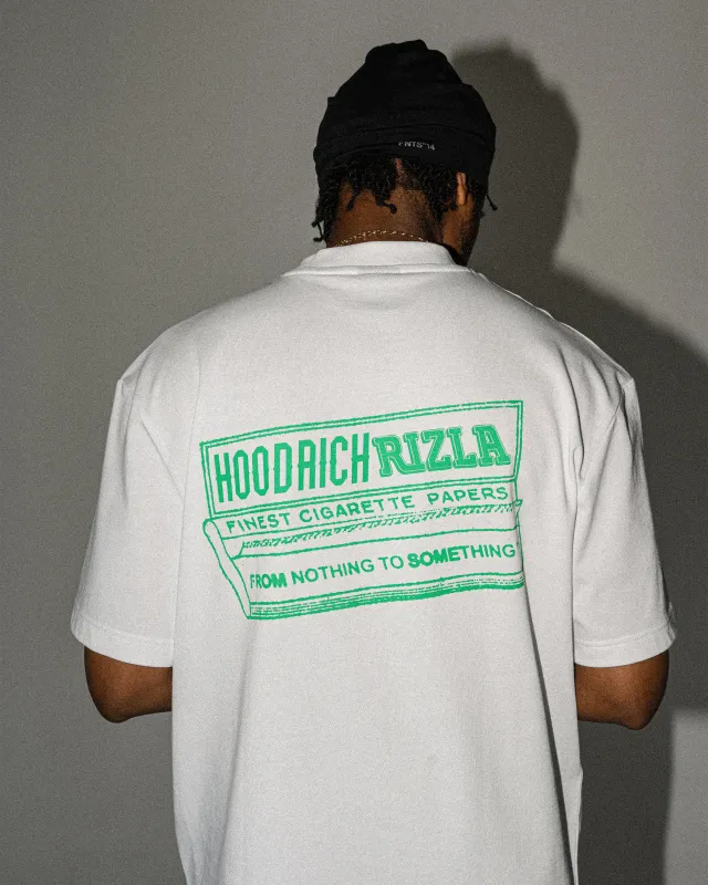 Rizla Premium Oversized T-Shirt - White/Green sold by Hoodrich