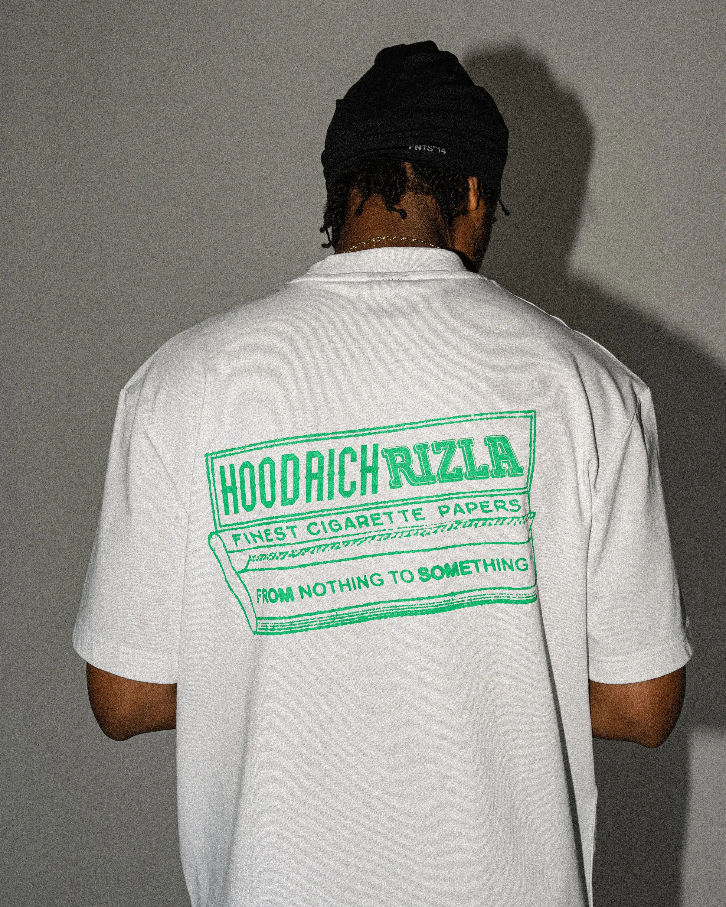 Rizla Premium Oversized T-Shirt - White/Green sold by Hoodrich