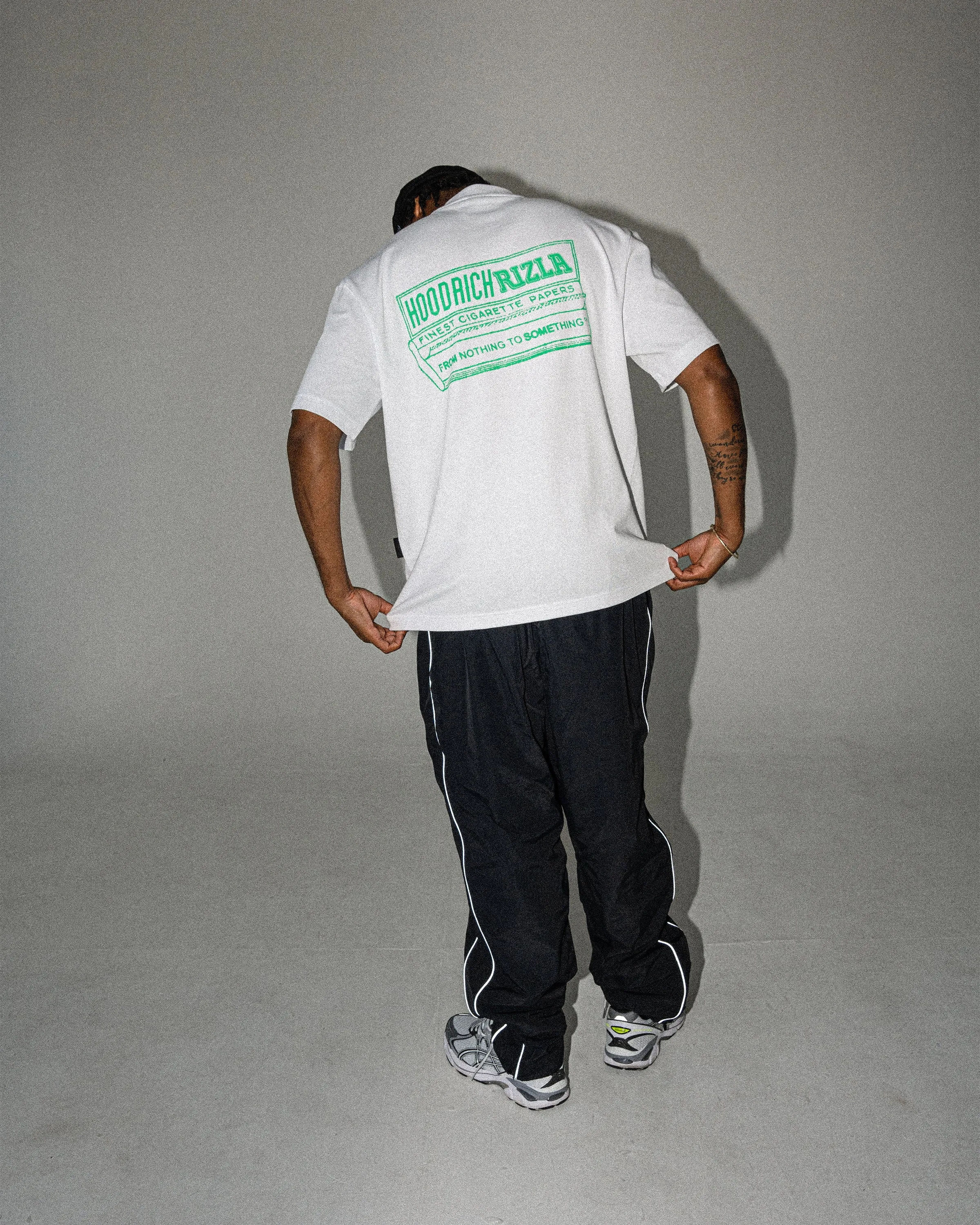 Rizla Premium Oversized T-Shirt - White/Green sold by Hoodrich product image thumbnail 3