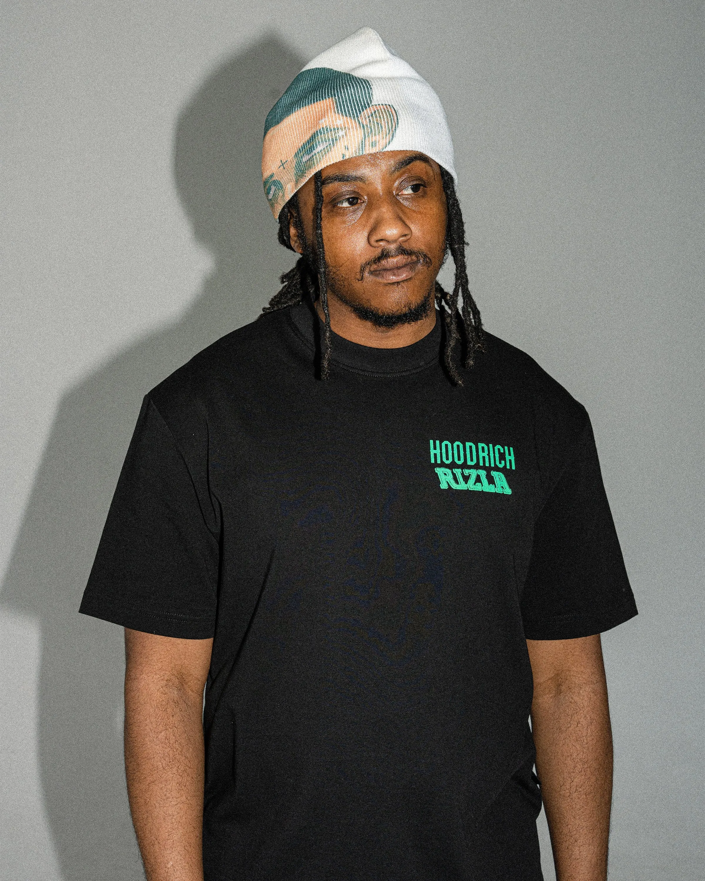 Rizla Premium Oversized T-Shirt - Black/Green sold by Hoodrich product image thumbnail 2