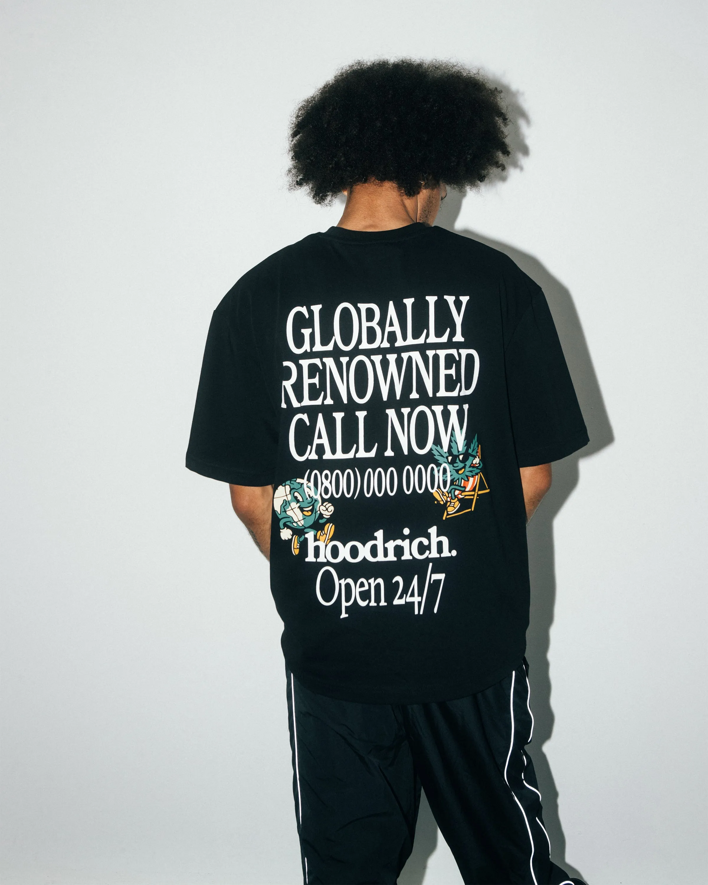 Renowned Oversized T-shirt - Black/White sold by Hoodrich