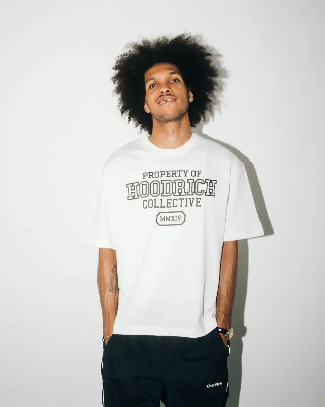 Property Of Oversized T-Shirt - White/Black sold by Hoodrich