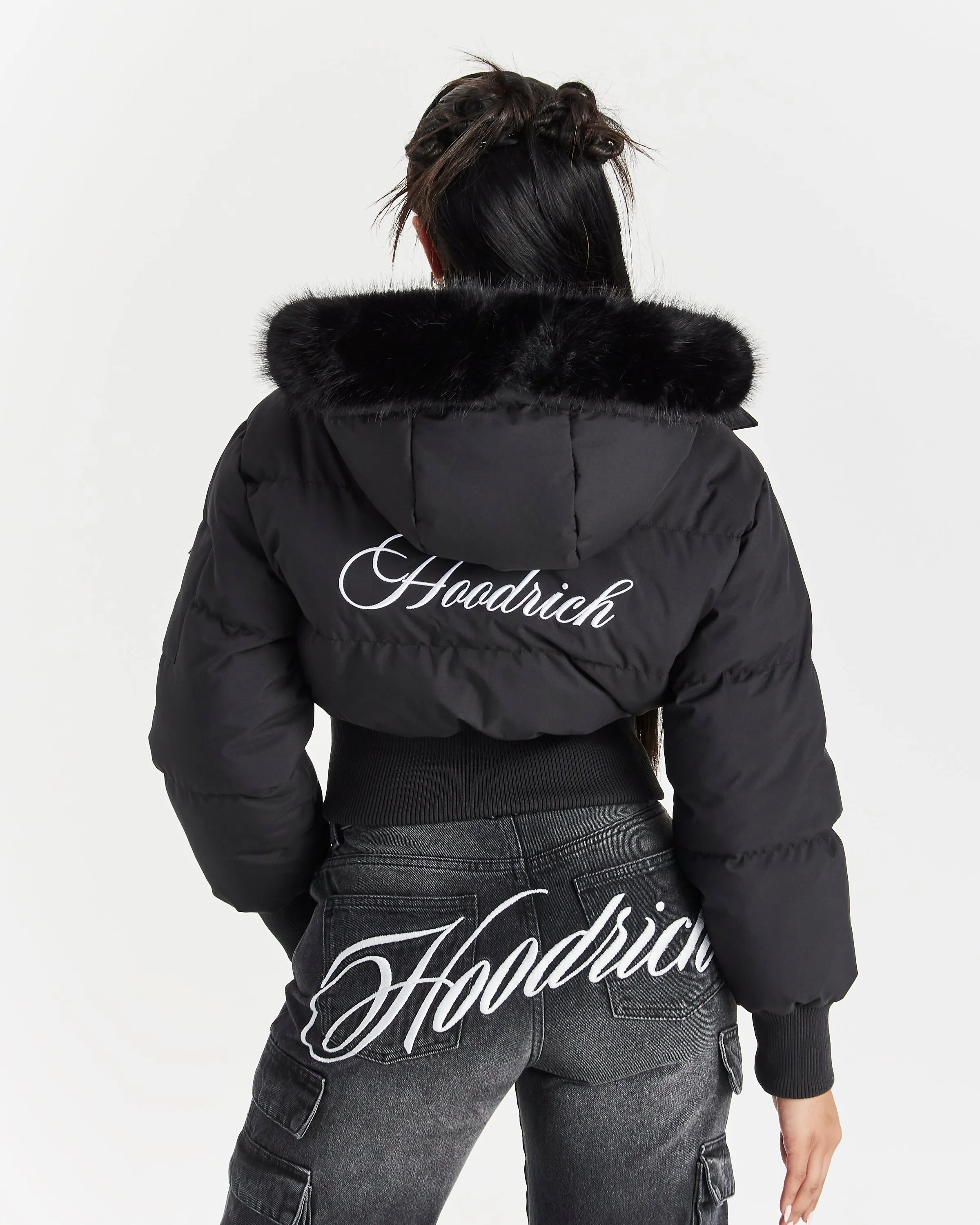 Forsyth Puffer Jacket - Black/Fur | Parallel