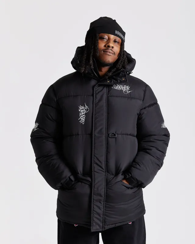 Multi Tag Jacket - Black/White sold by Hoodrich