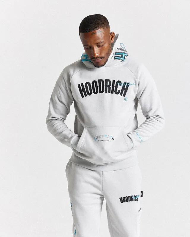 Heat Hoodie - Light Grey/Black/Blue sold by Hoodrich