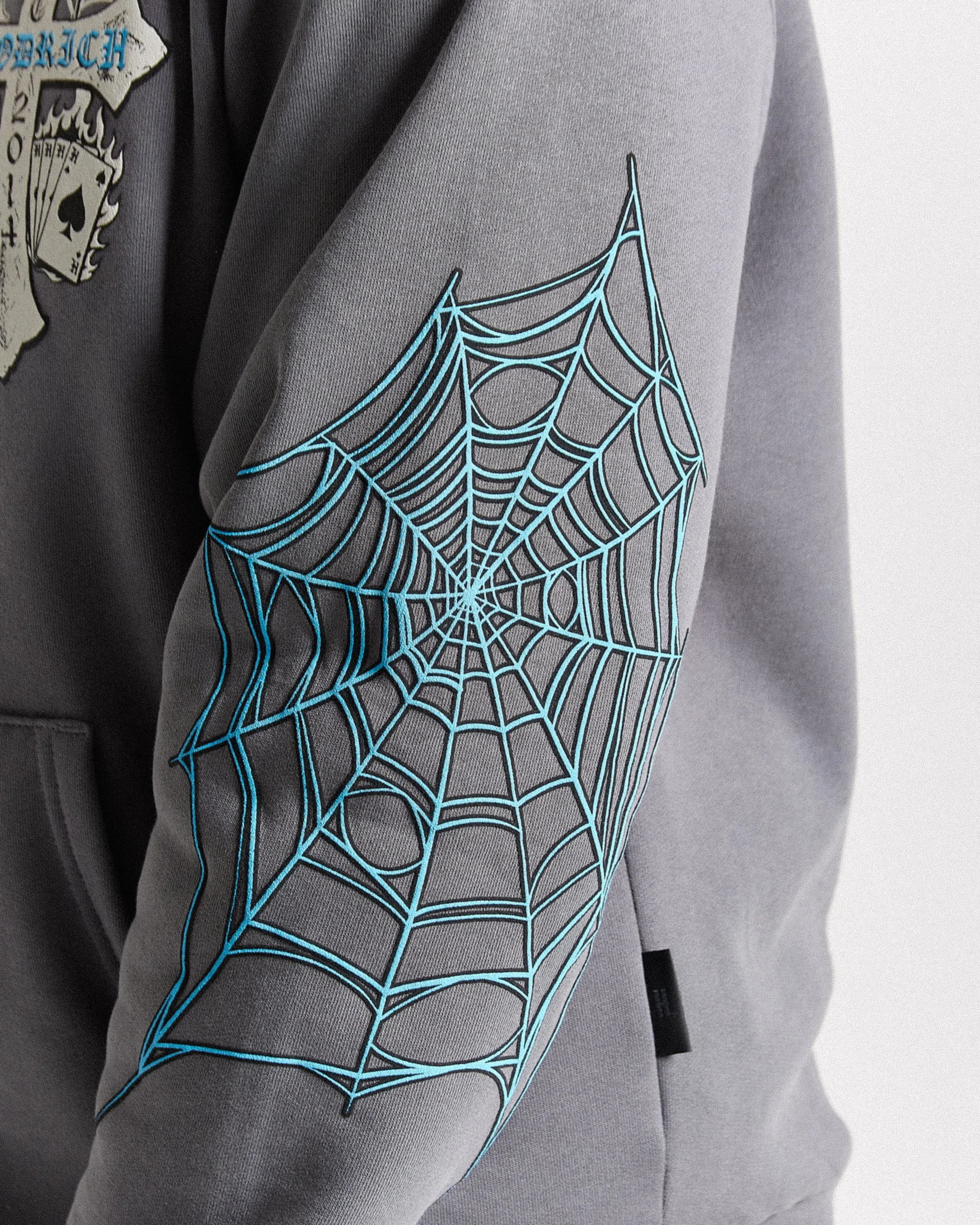 Cross Oversized Hoodie - Grey/Blue sold by Hoodrich product image thumbnail 4