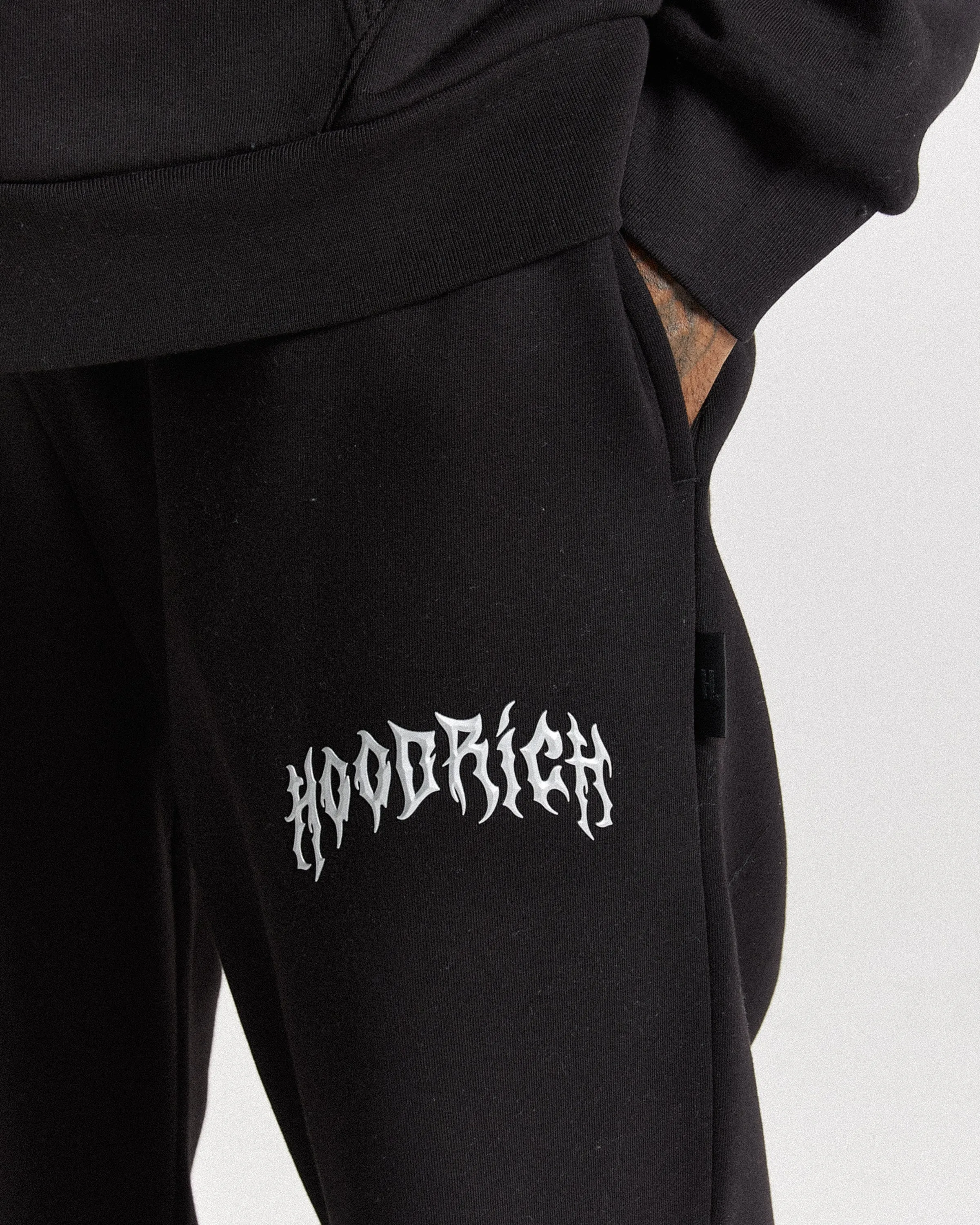 Midnight Oversized Jogger - Black/Chromatic sold by Hoodrich product image thumbnail 3