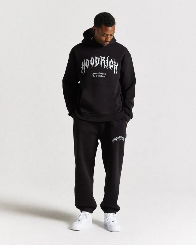 Midnight Oversized Jogger - Black/Chromatic sold by Hoodrich